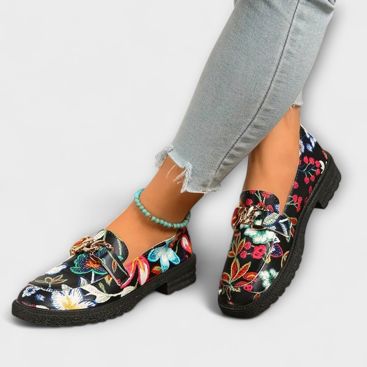 Noelia™ | Mocassins multicolores à motif floral