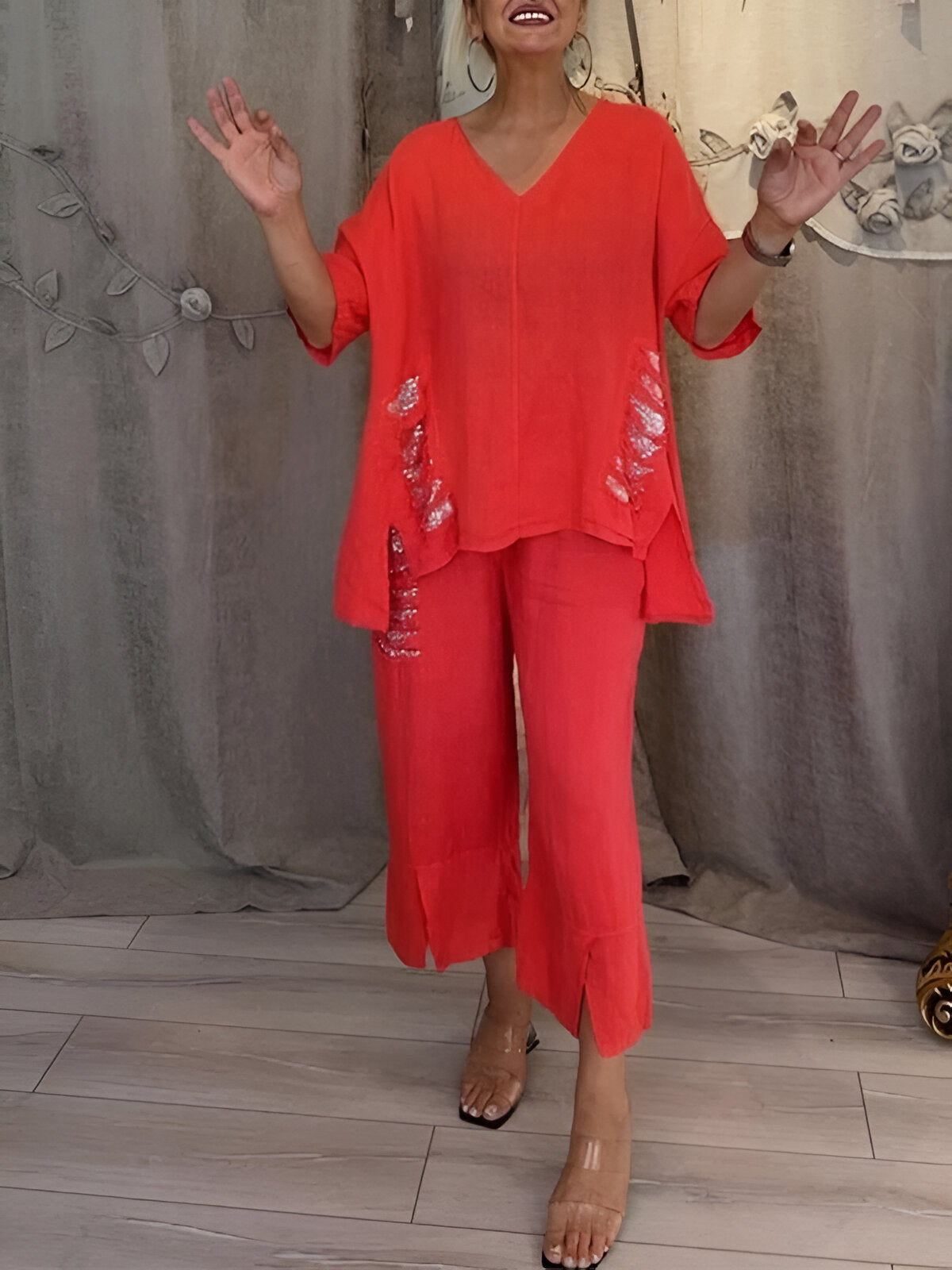 Claire™ | Ensemble d'été en deux pièces avec Détails