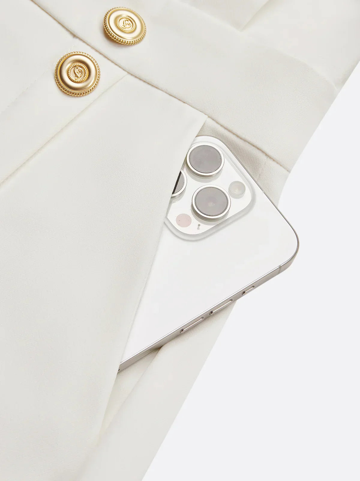 Malène™ | Robe midi union avec fente à boutons et décolleté rond