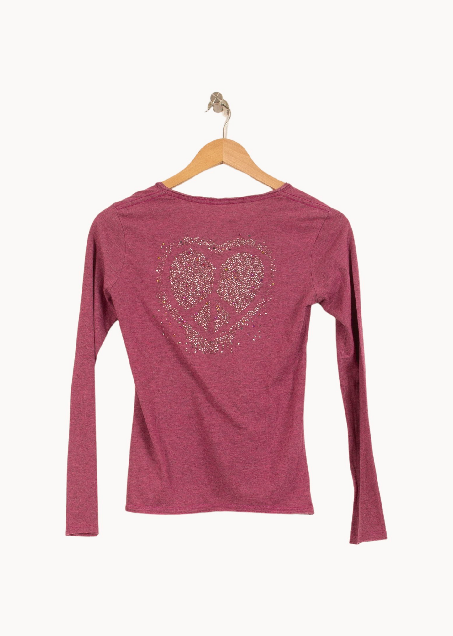 Tee-shirt manches longues rose - Taille XS/34