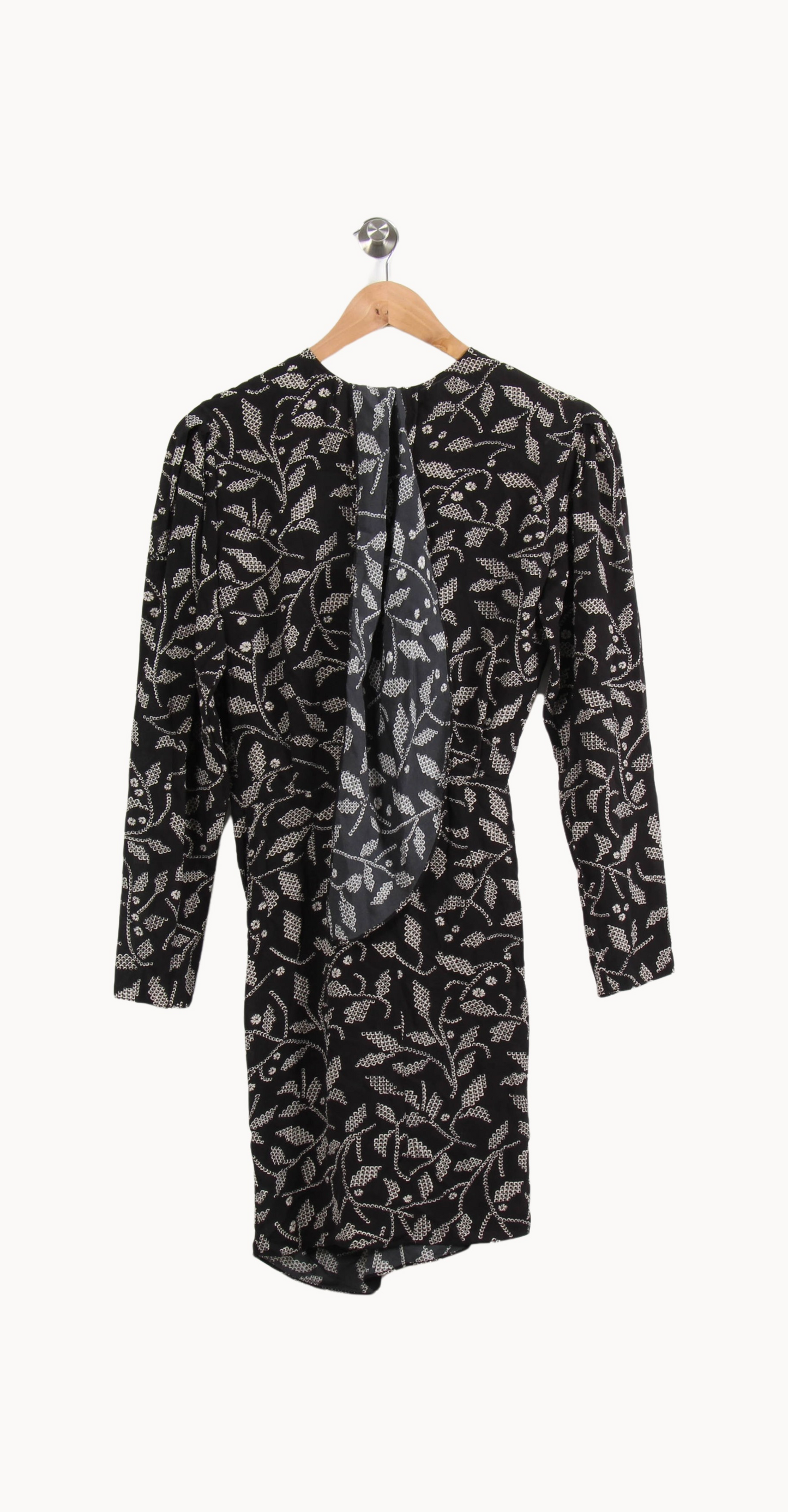 Robe noire à motifs - Taille XS/34