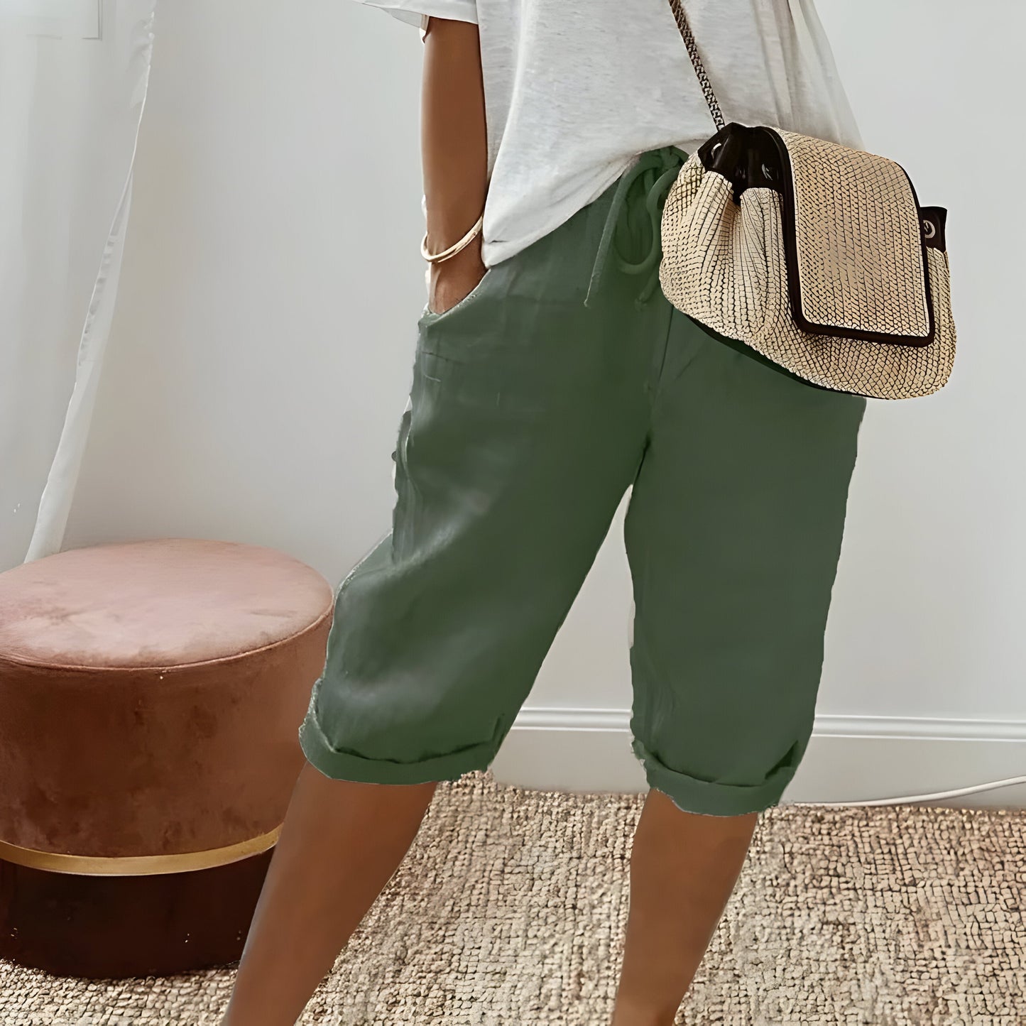 Hedwige™ | Pantalon Court et Lin pour Femmes