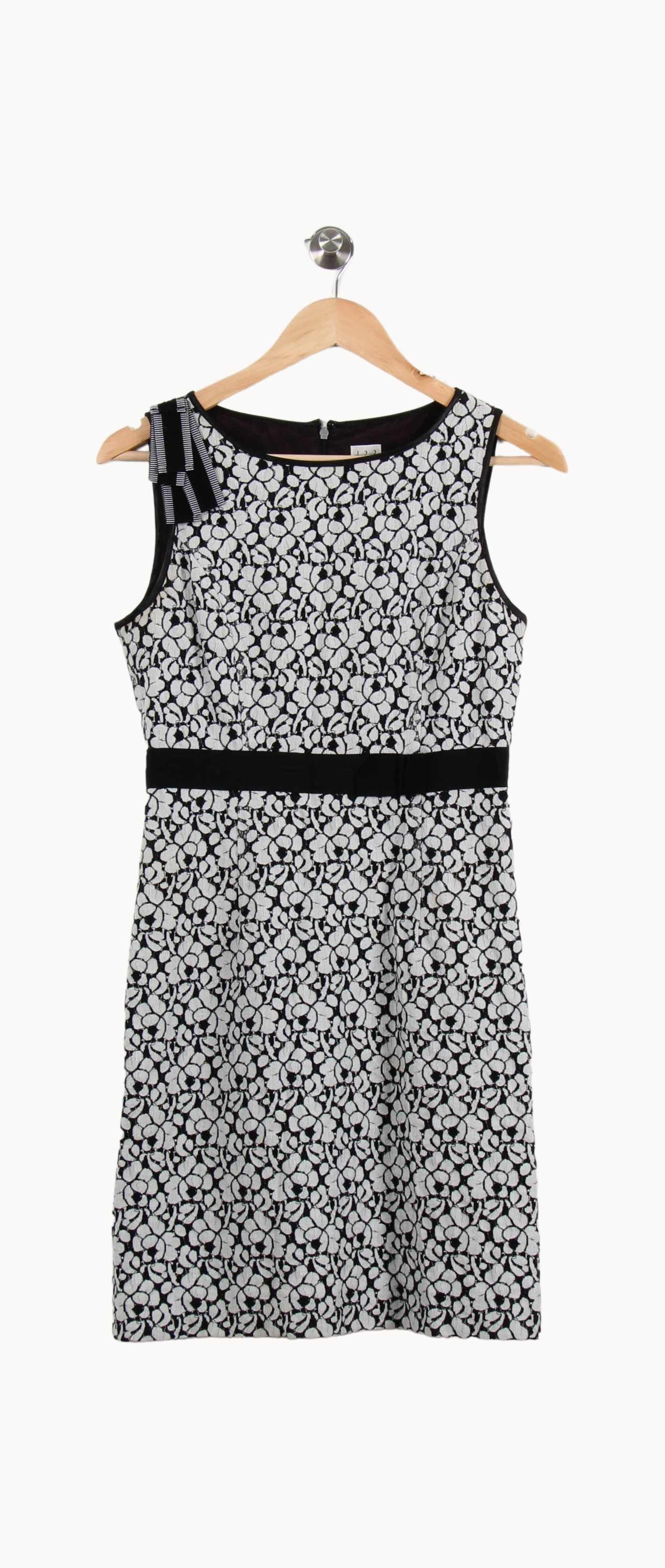 Robe Fleurie Noire et Blanche - Taille S/36