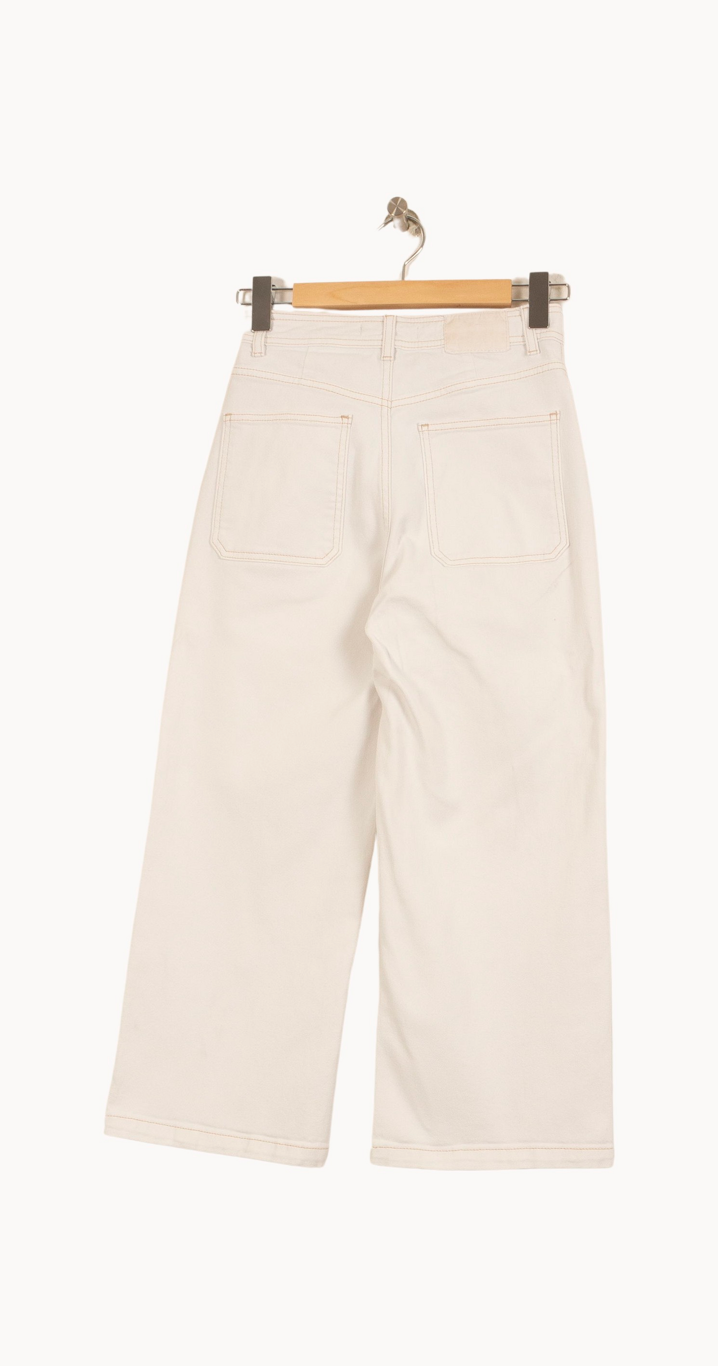 Jean Large Blanc - Taille S/36