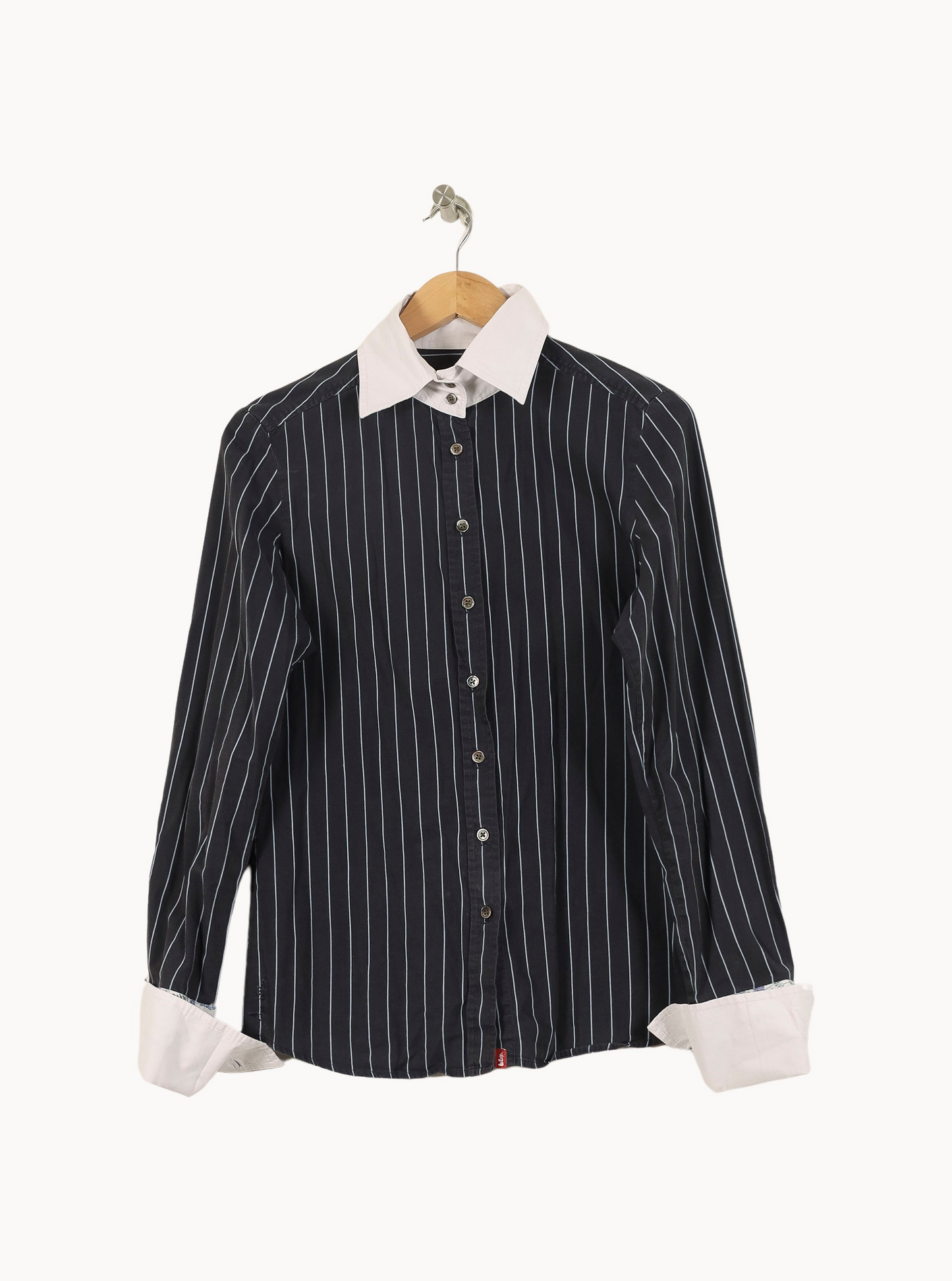 Chemise à Rayures Bleue et Blanche - Taille M/38