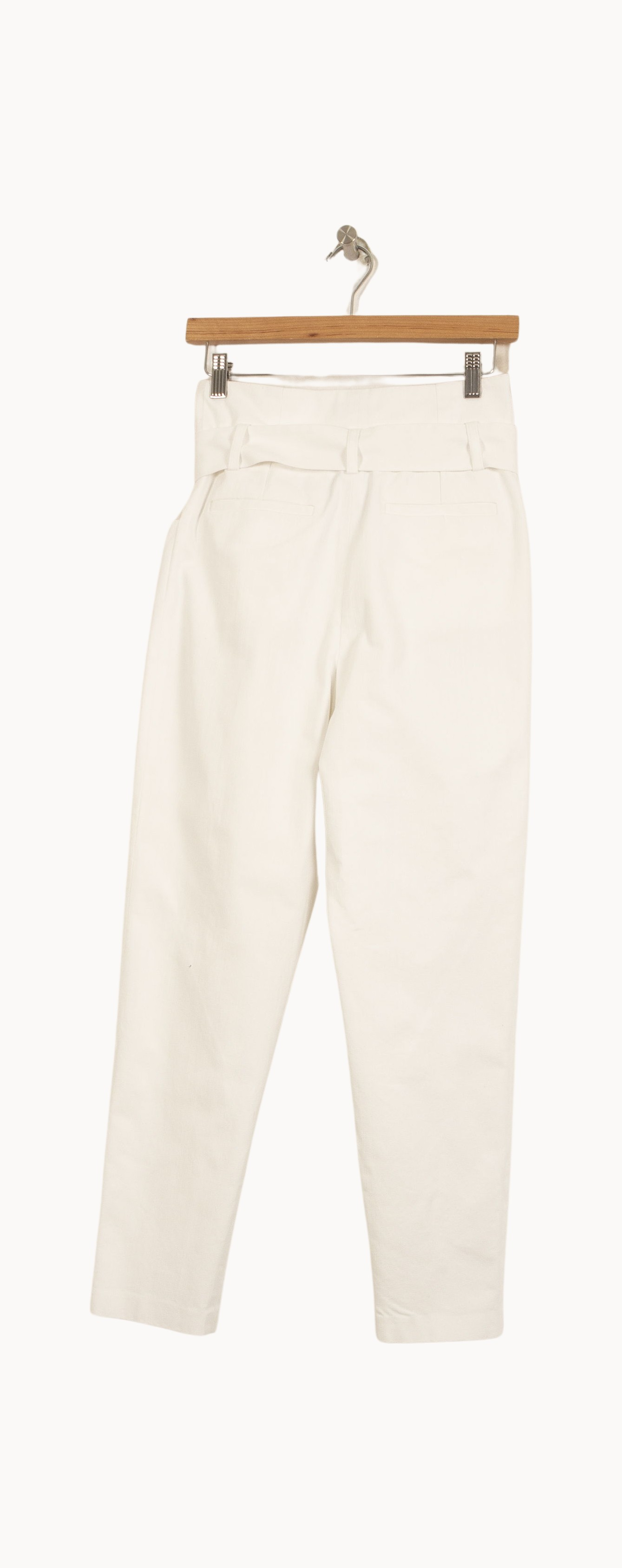 Pantalon Taille Haute Blanc - Taille XS/34