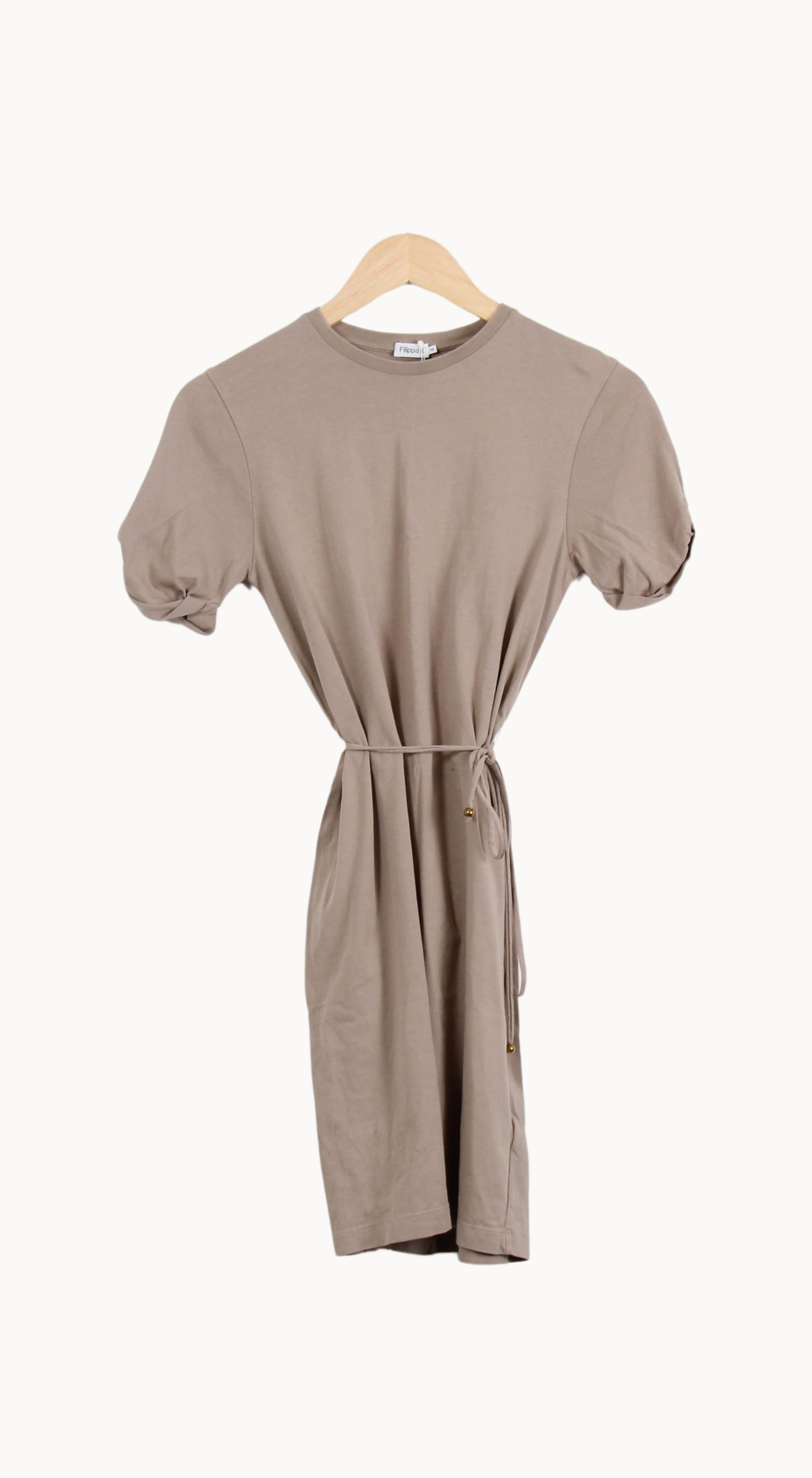 Robe Ceinturée Beige - Taille XS/34