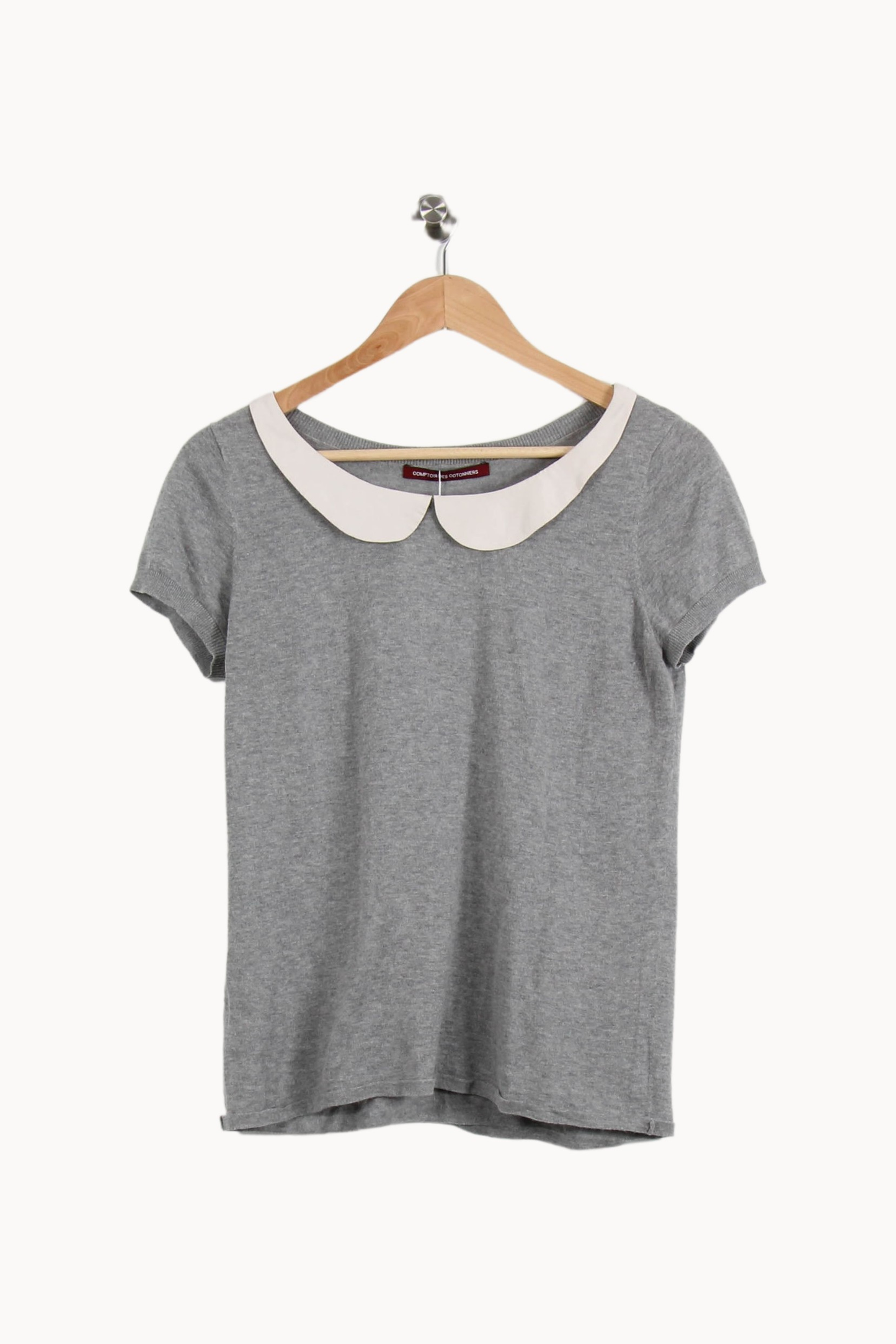 Tee-shirt Gris et Blanc - Taille M/38