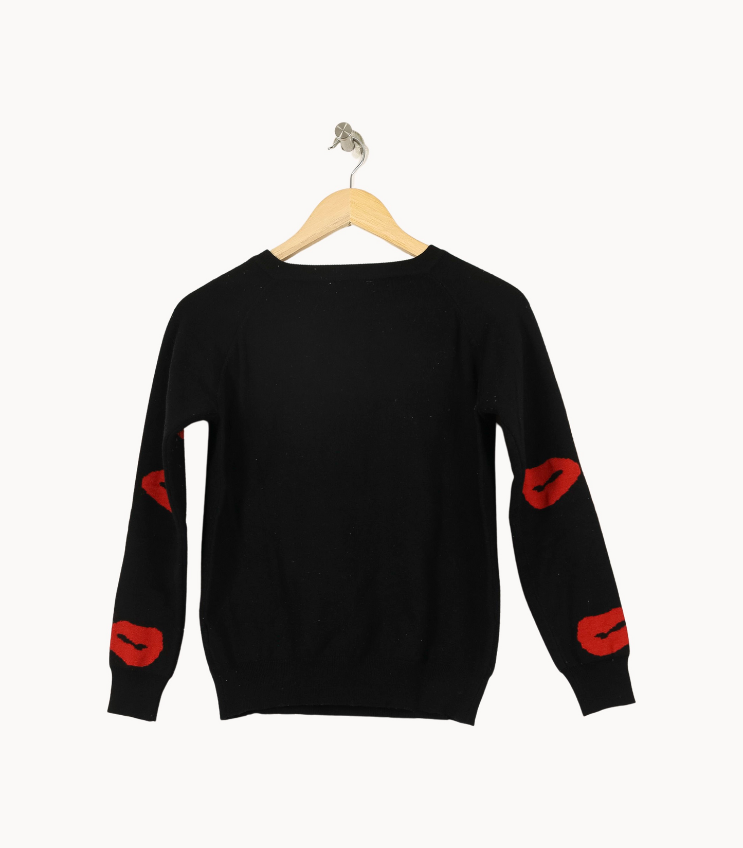 Pull Noir et Rouge - Taille S/36