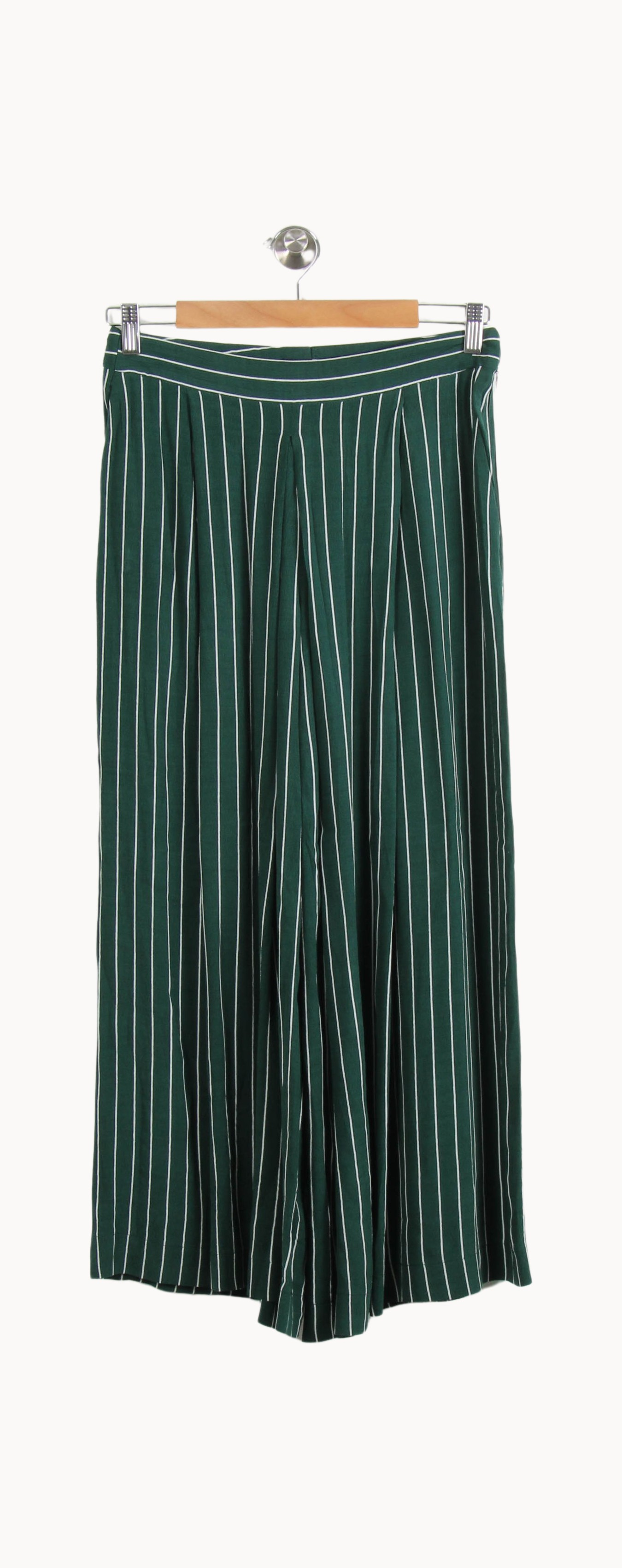 Pantalon Large Vert et Blanc - Taille M/38