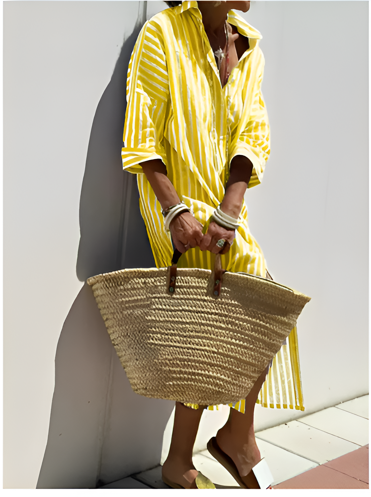 Héloïse™ | Robe Chemise à Rayures Élégante 