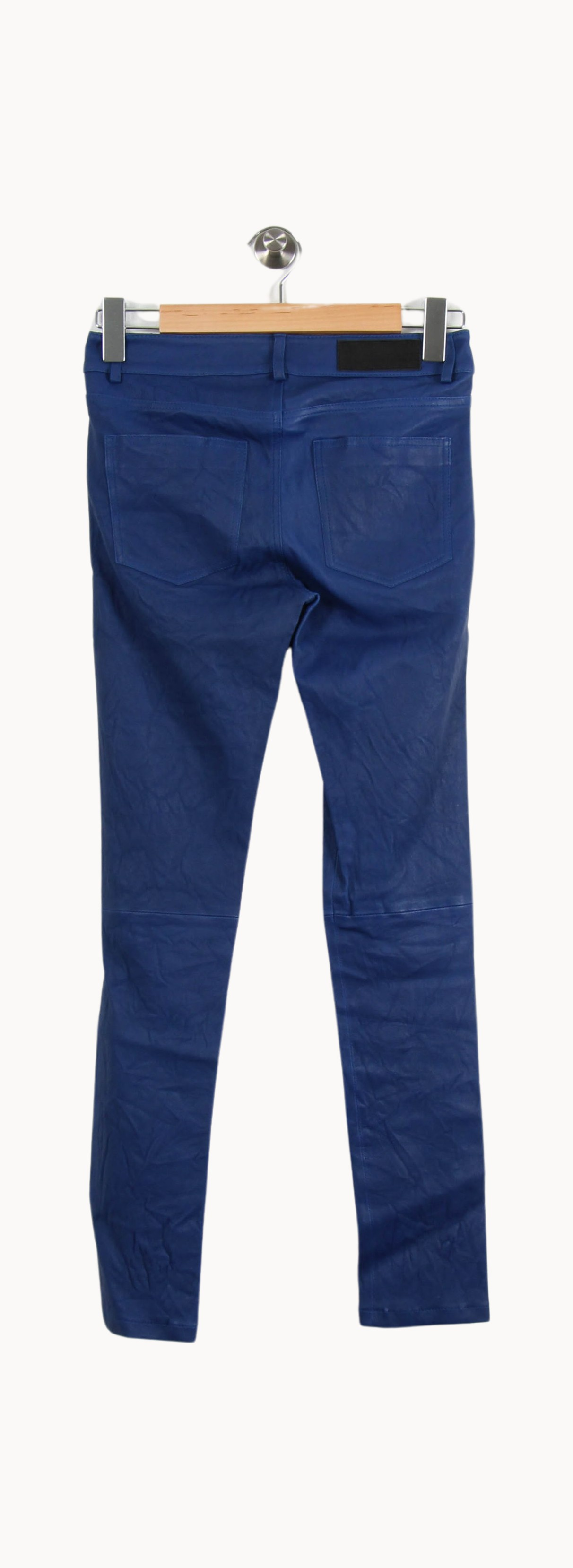 Pantalon Cuir Bleu - Taille S/36