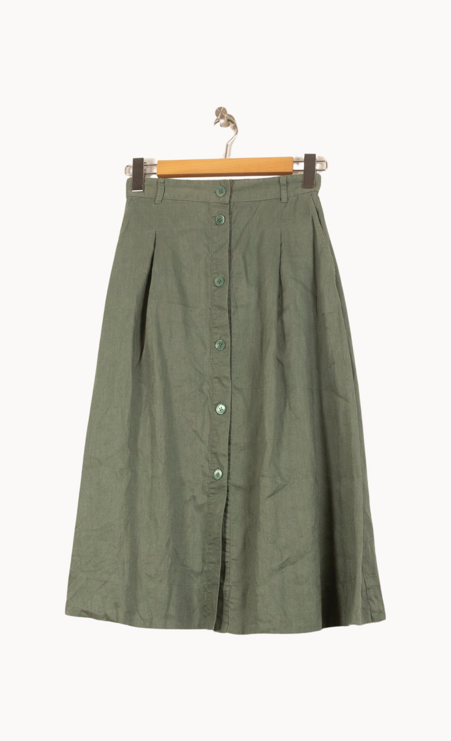 Jupe Boutonnée Vert - Taille S/36