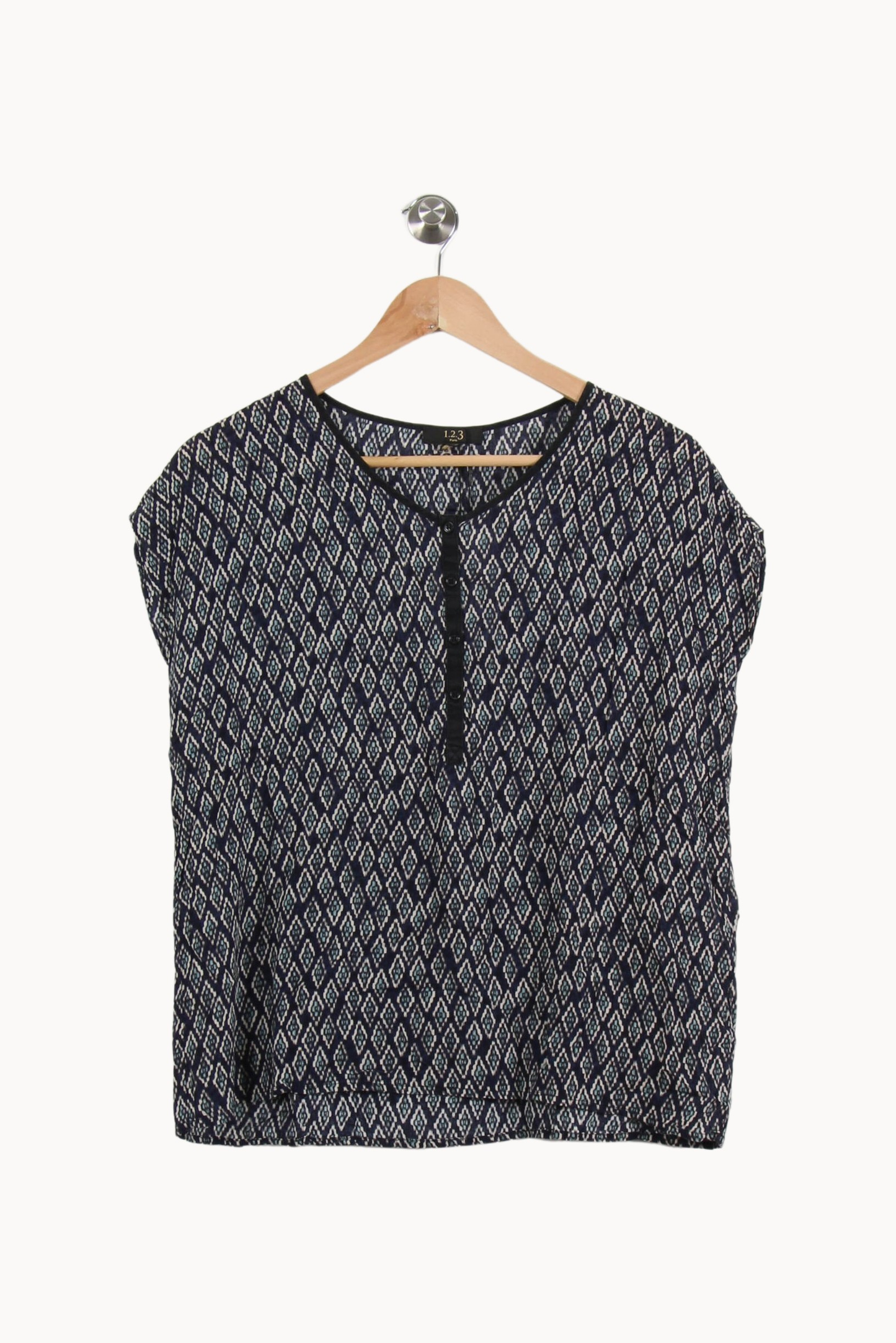 Blouse Bleue et Blanche - Taille M/38