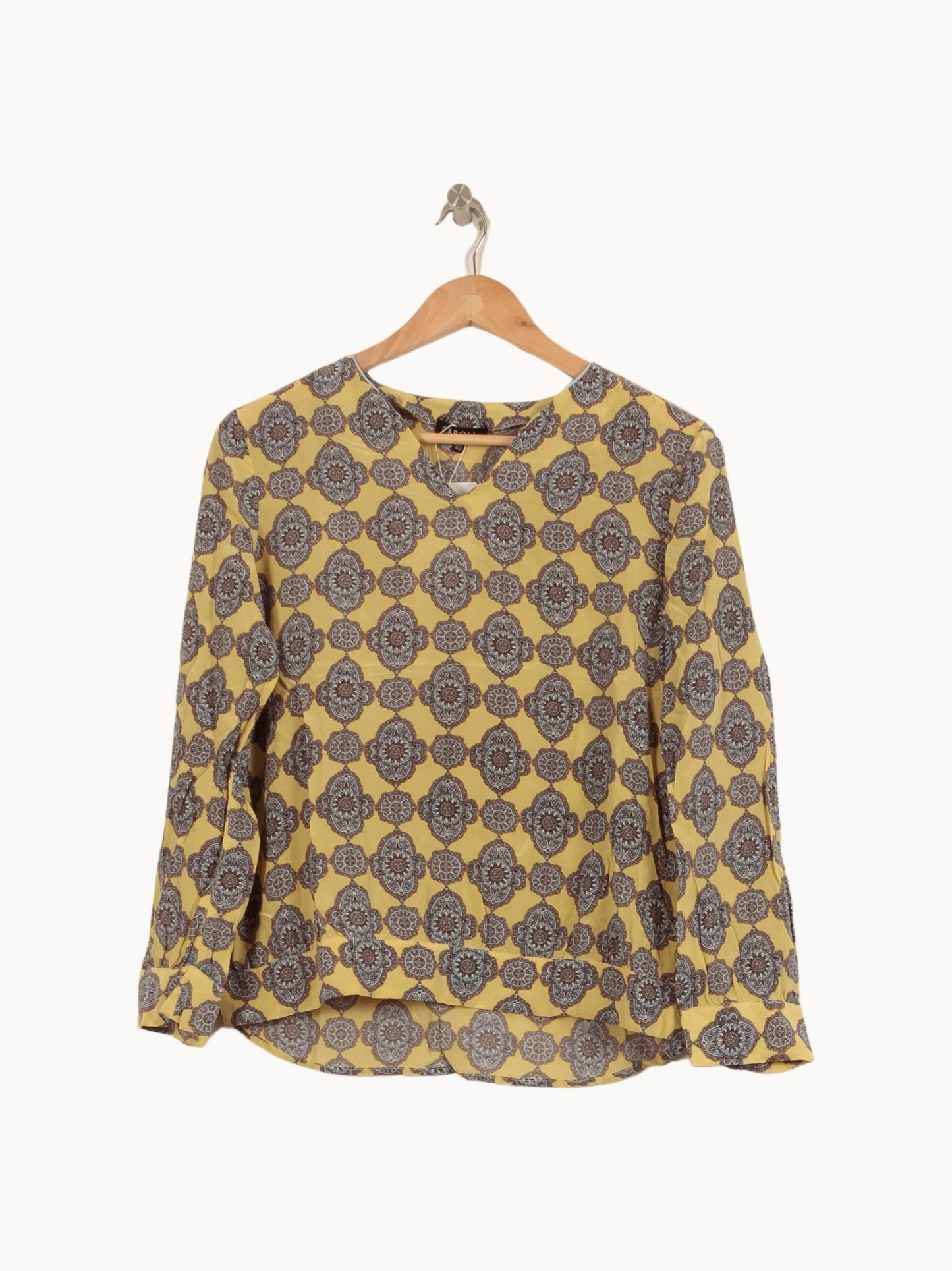 Blouse Jaune et Grise - Taille L/40