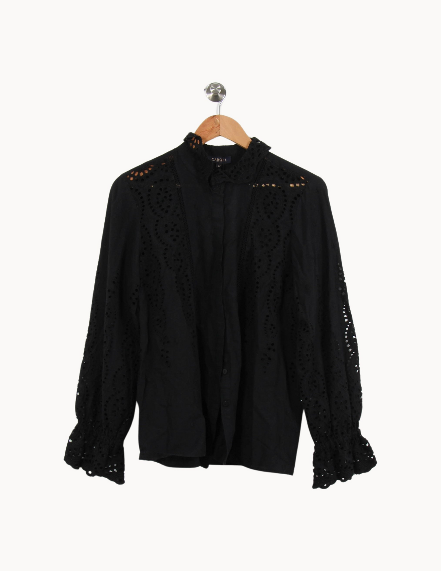 Chemise noire brodée - Taille XL/42