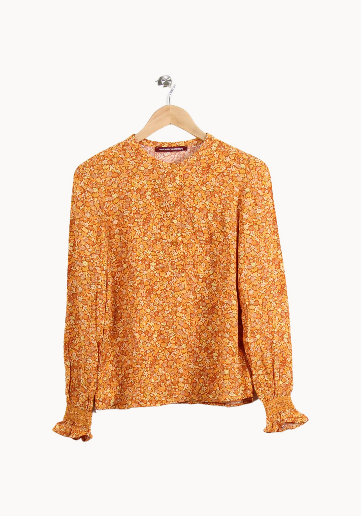 Blouse orange à motifs - Taille S/36