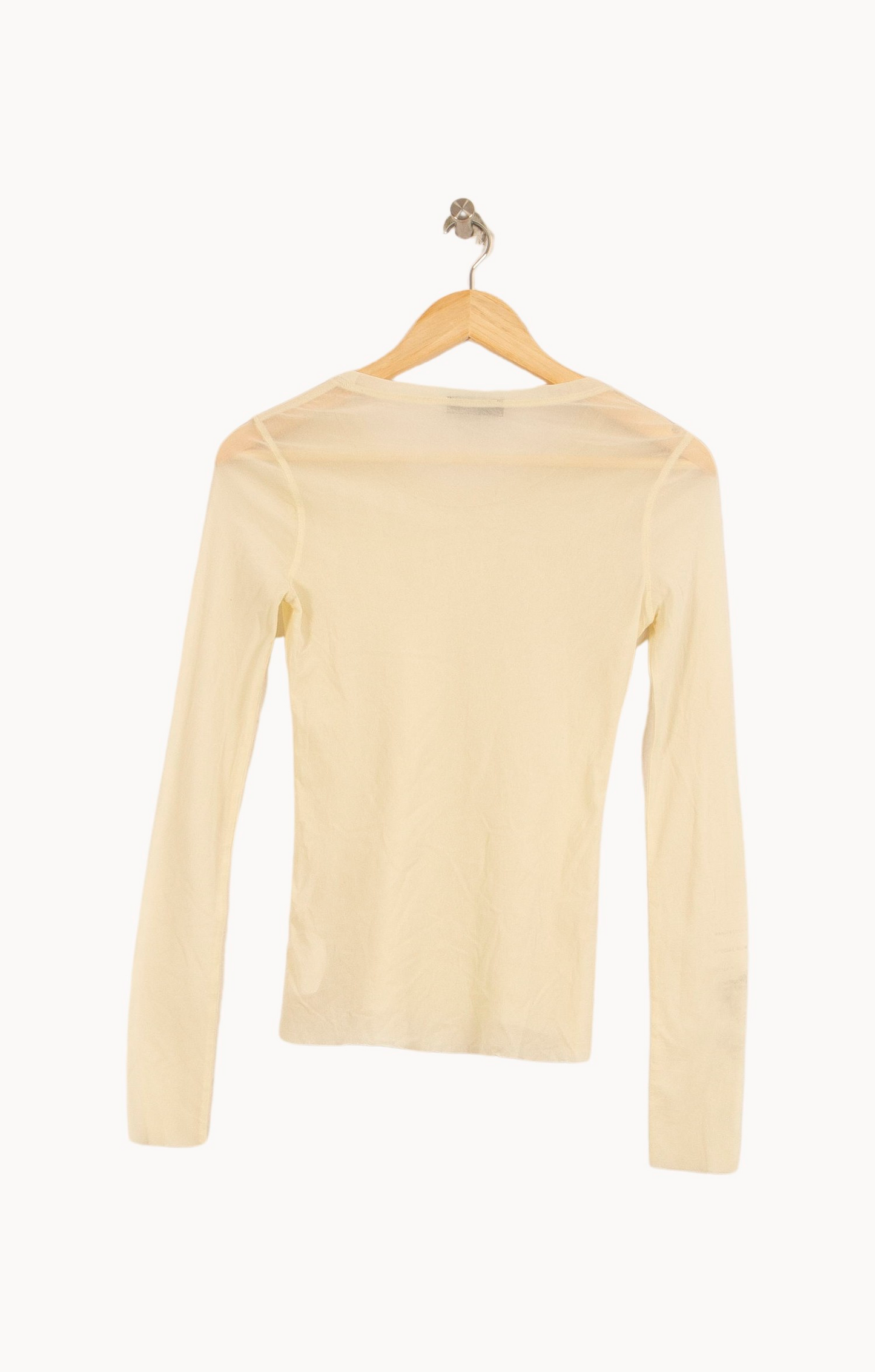 T-shirt Manches Longues Beige - Taille M/38