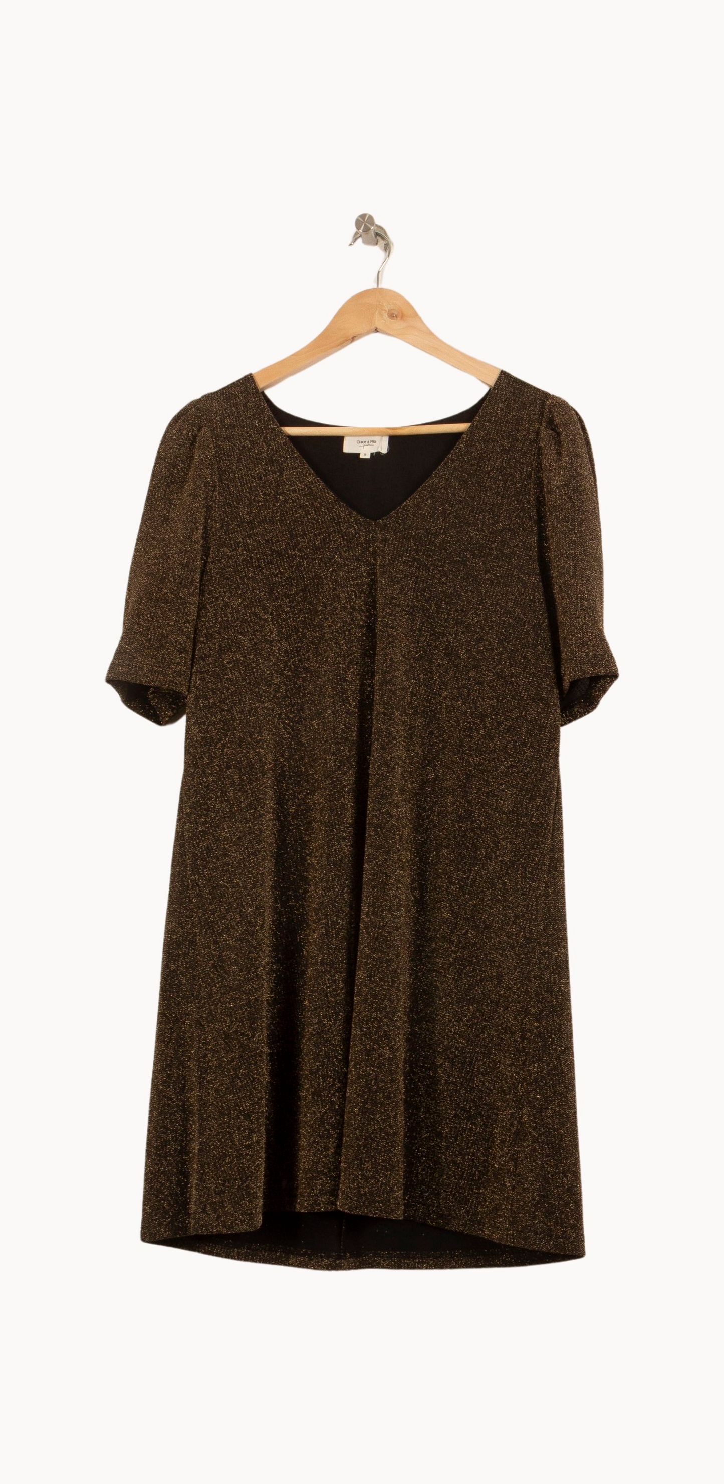 Robe Courte Dorée - Taille S/36