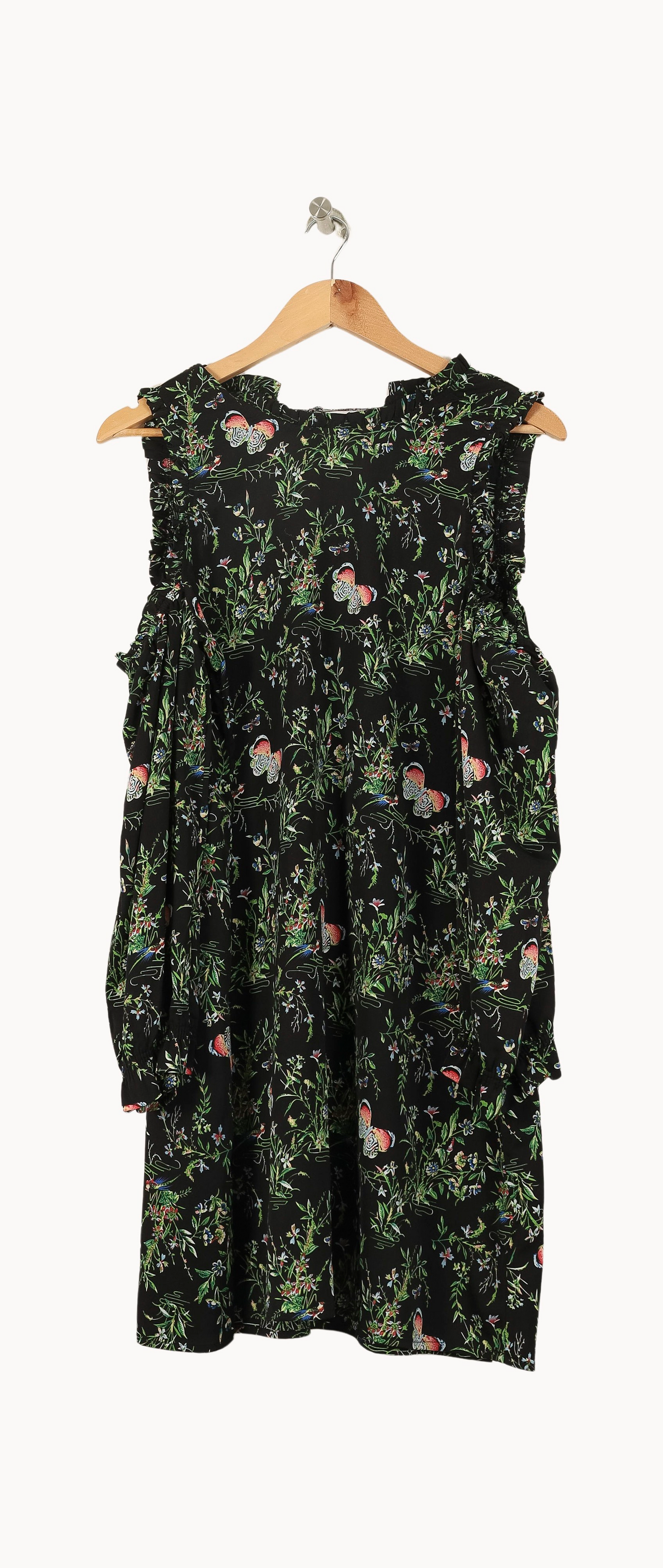 Robe Longue Noire et Verte - Taille M/38