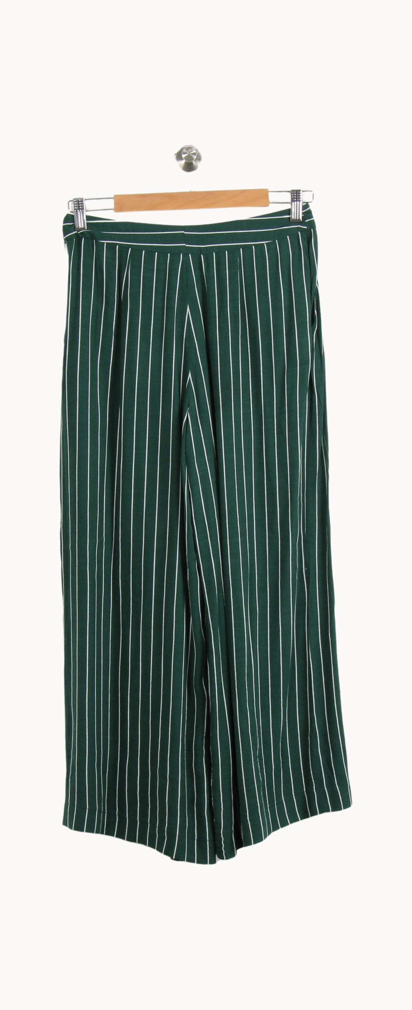 Pantalon Large Vert et Blanc - Taille M/38