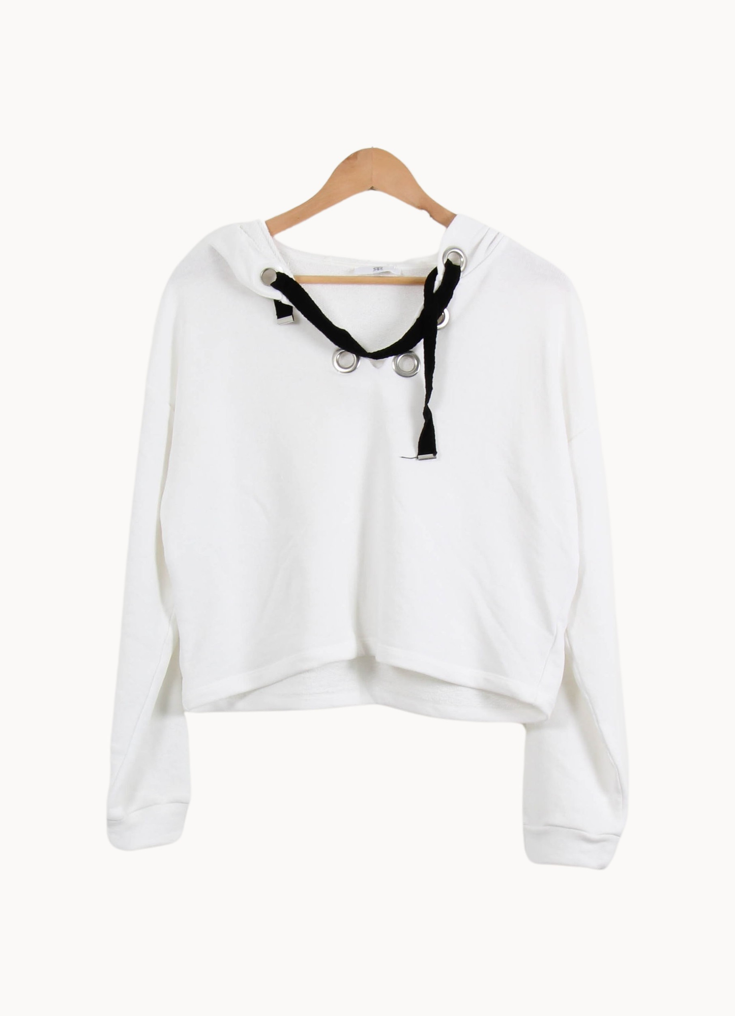 Sweat à Capuche Blanc et Noir - Taille S/36