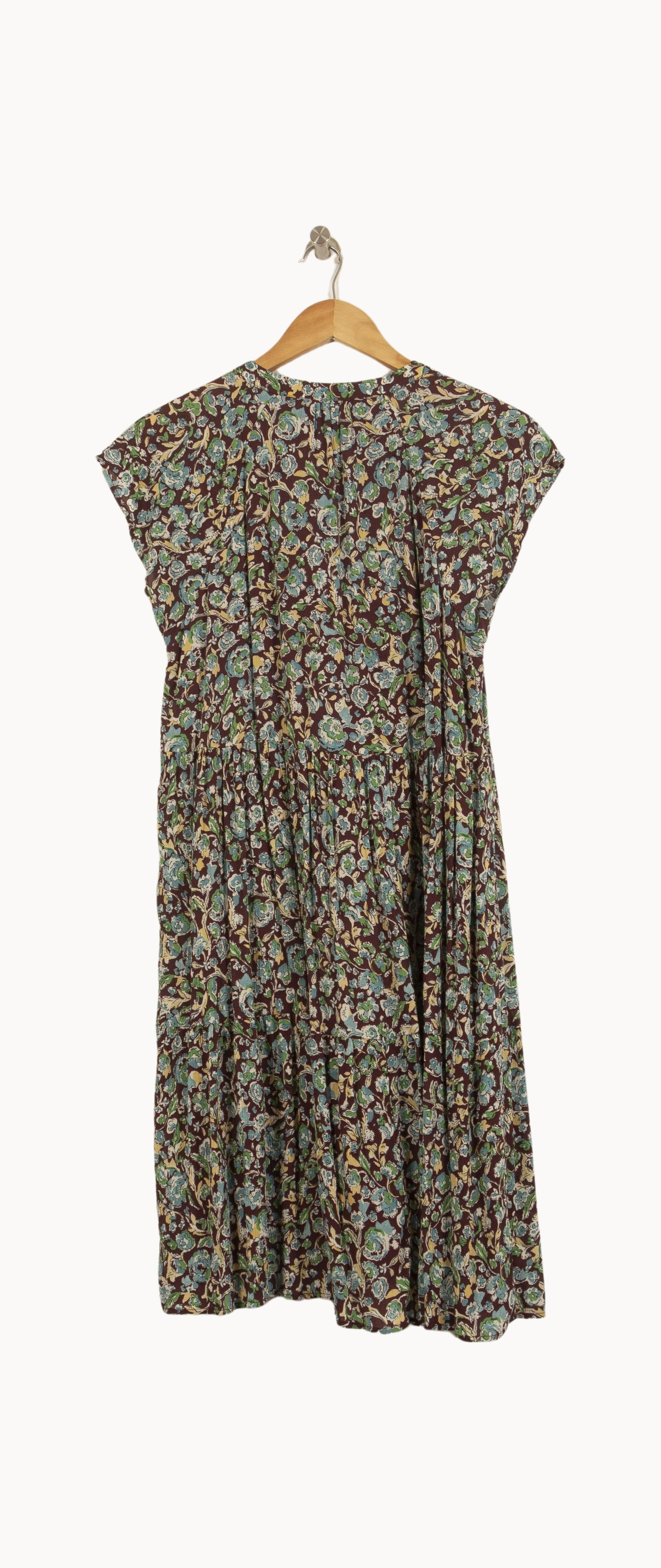 Blouse Verte et Marron - Taille S/36