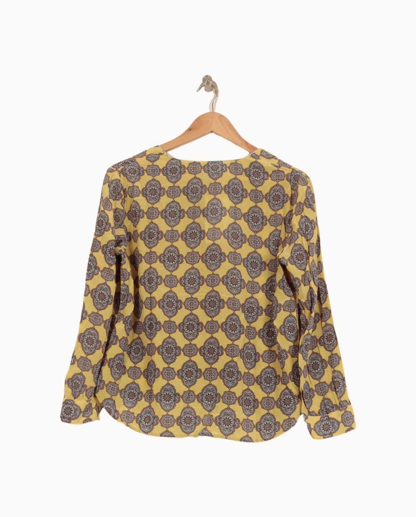 Blouse Jaune et Grise - Taille L/40