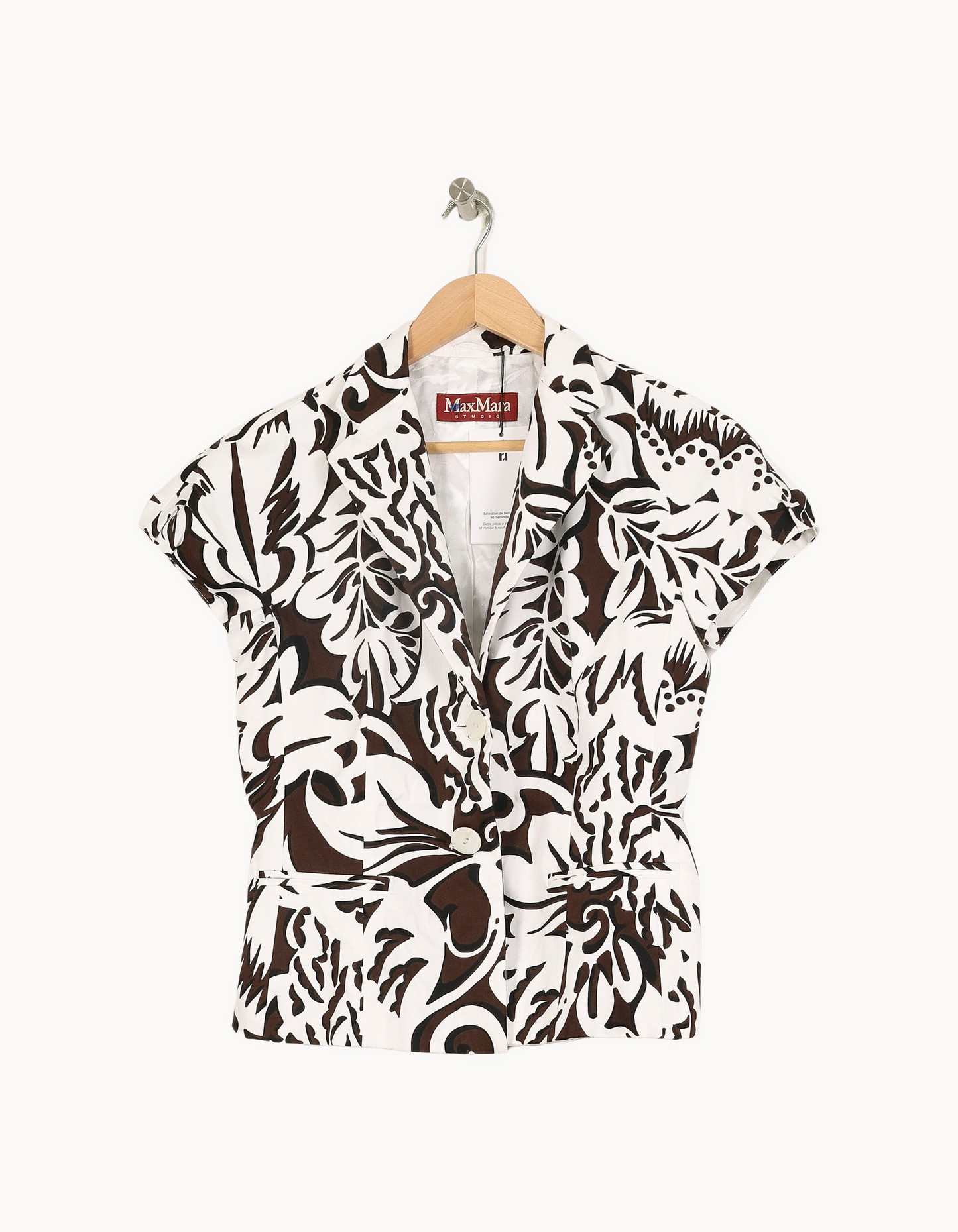 Veste Blanche et Marron - Taille S/36