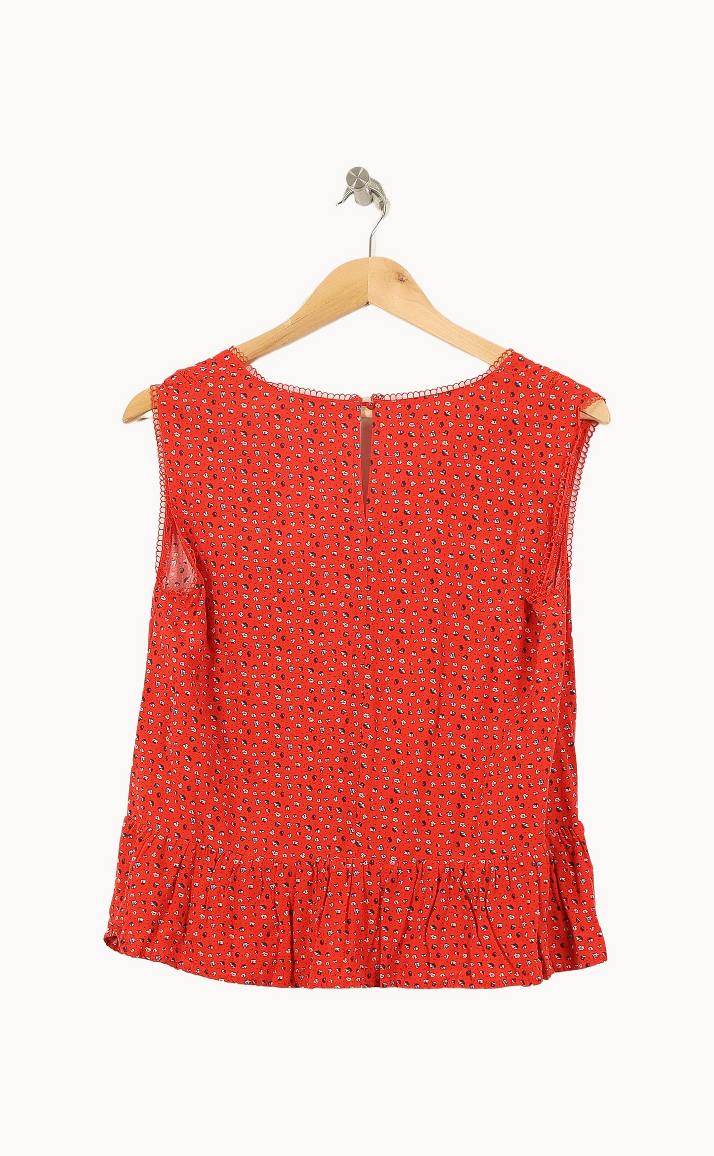 Top Sans Manches Rouge - Taille M/38