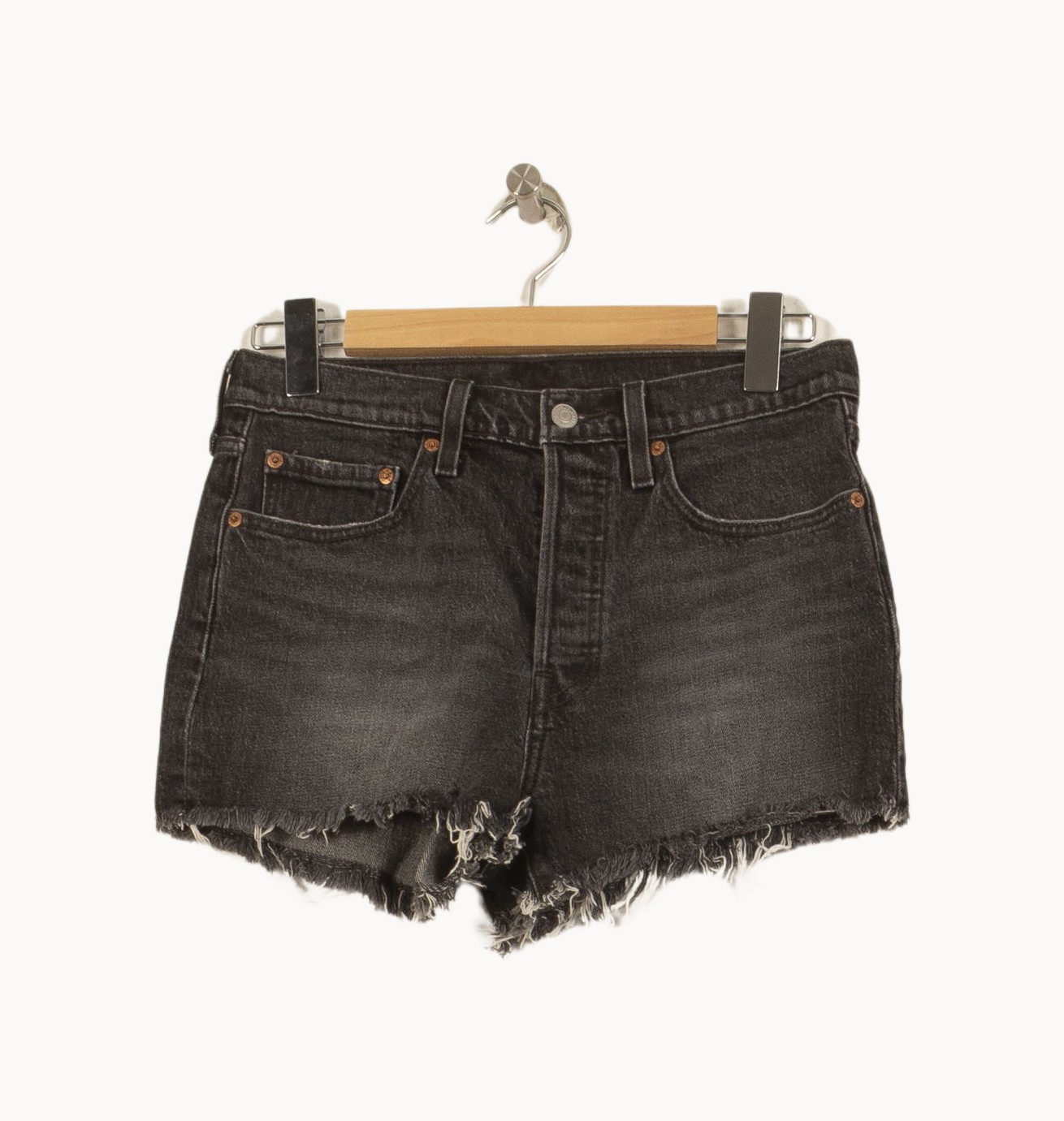 Short en Jean Noir - Taille M/38
