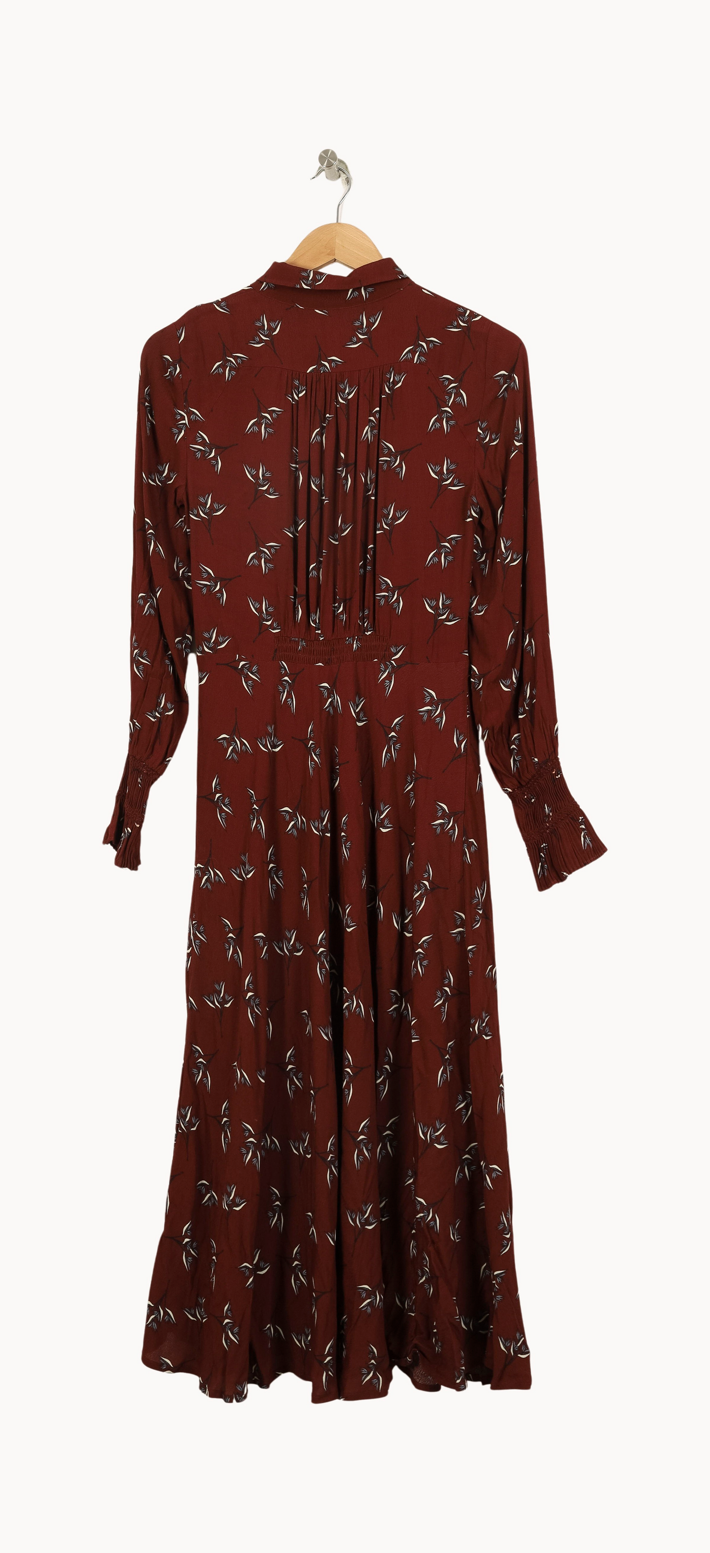 Robe Chemisier Longue Bordeaux - Taille S/36