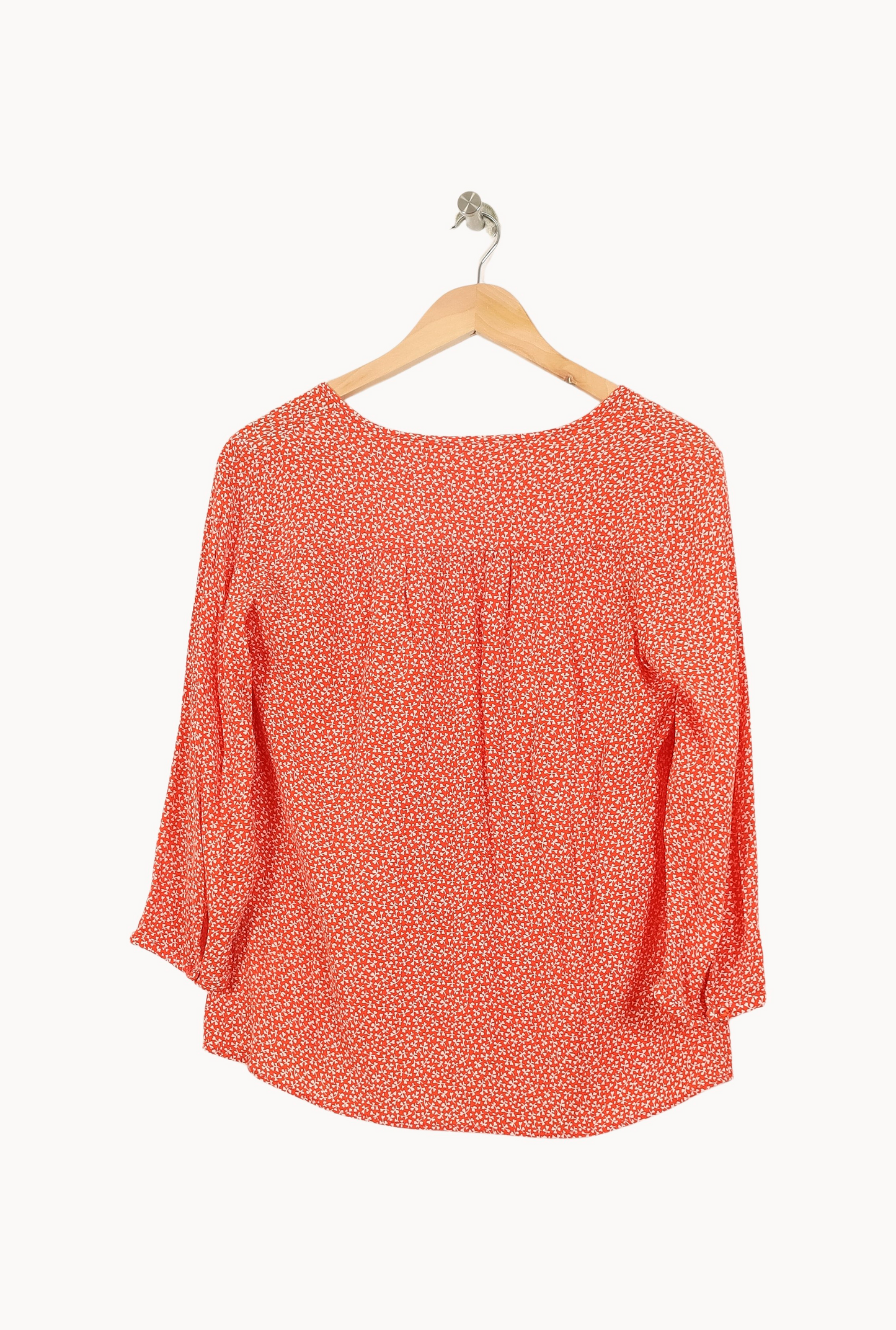Blouse Orange et Blanche - Taille S/36