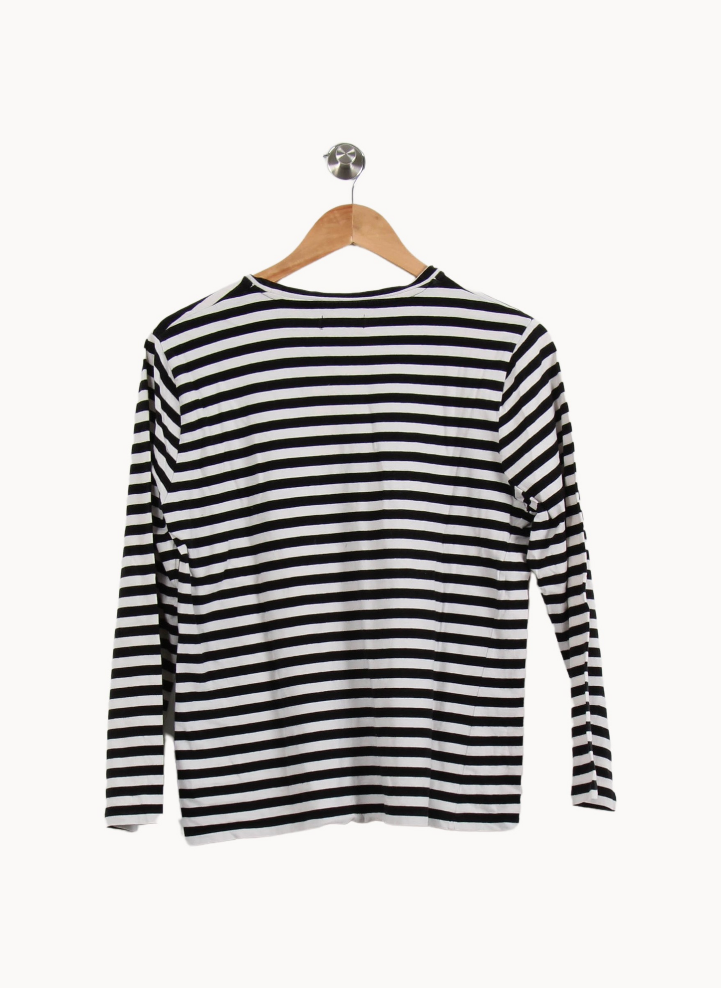 Marinière Noire et Blanche - Taille L/40