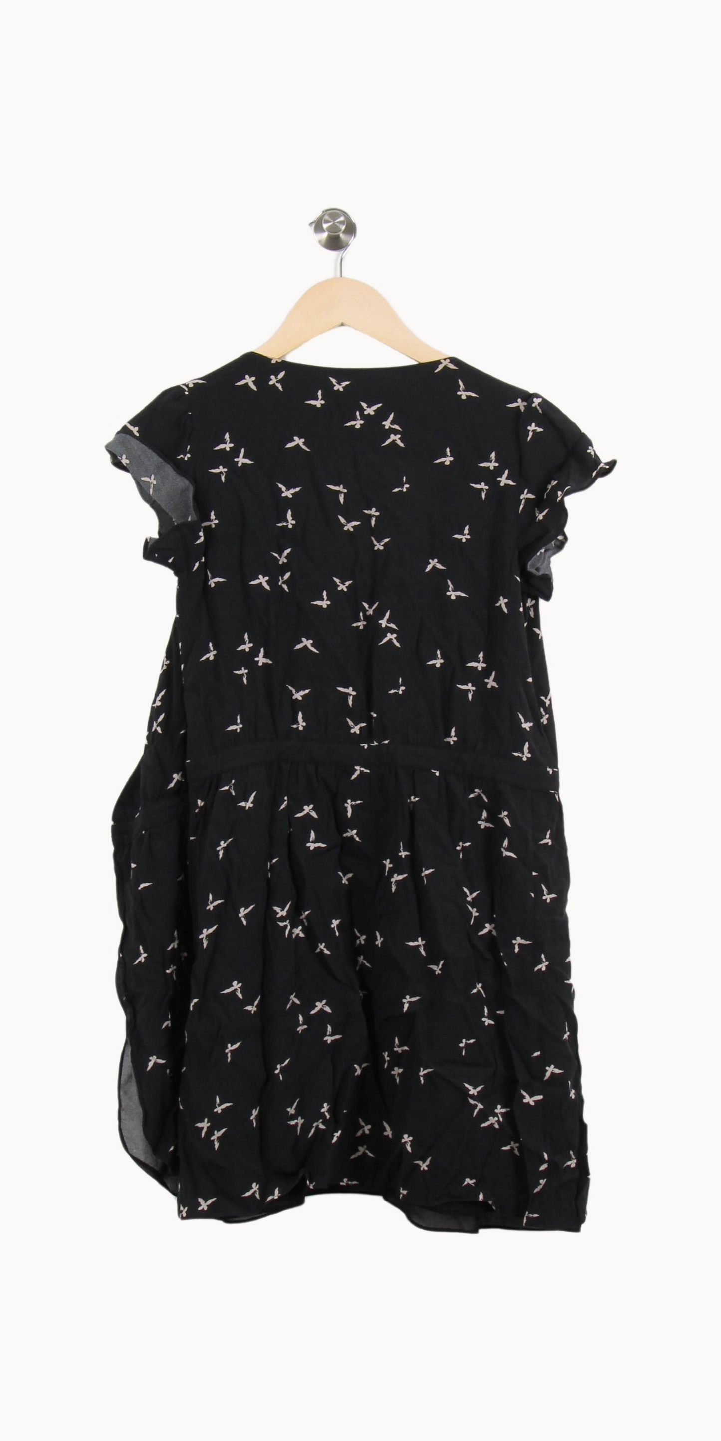 Robe noire à motifs - Taille XS/34