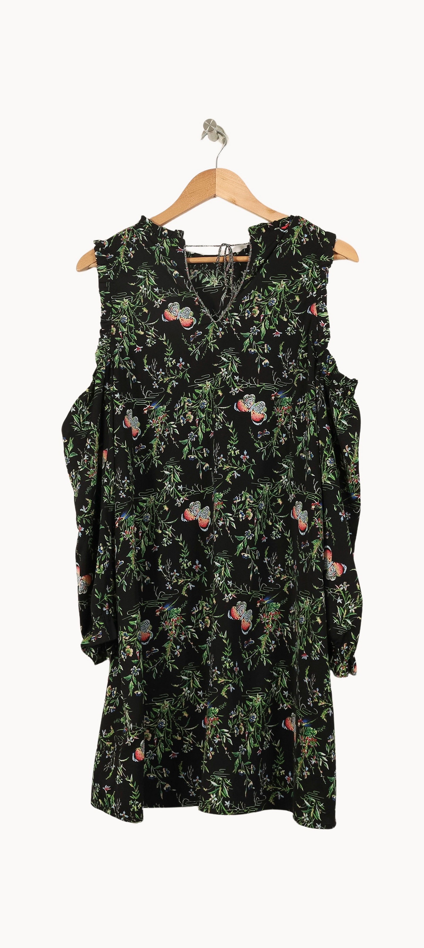 Robe Longue Noire et Verte - Taille M/38