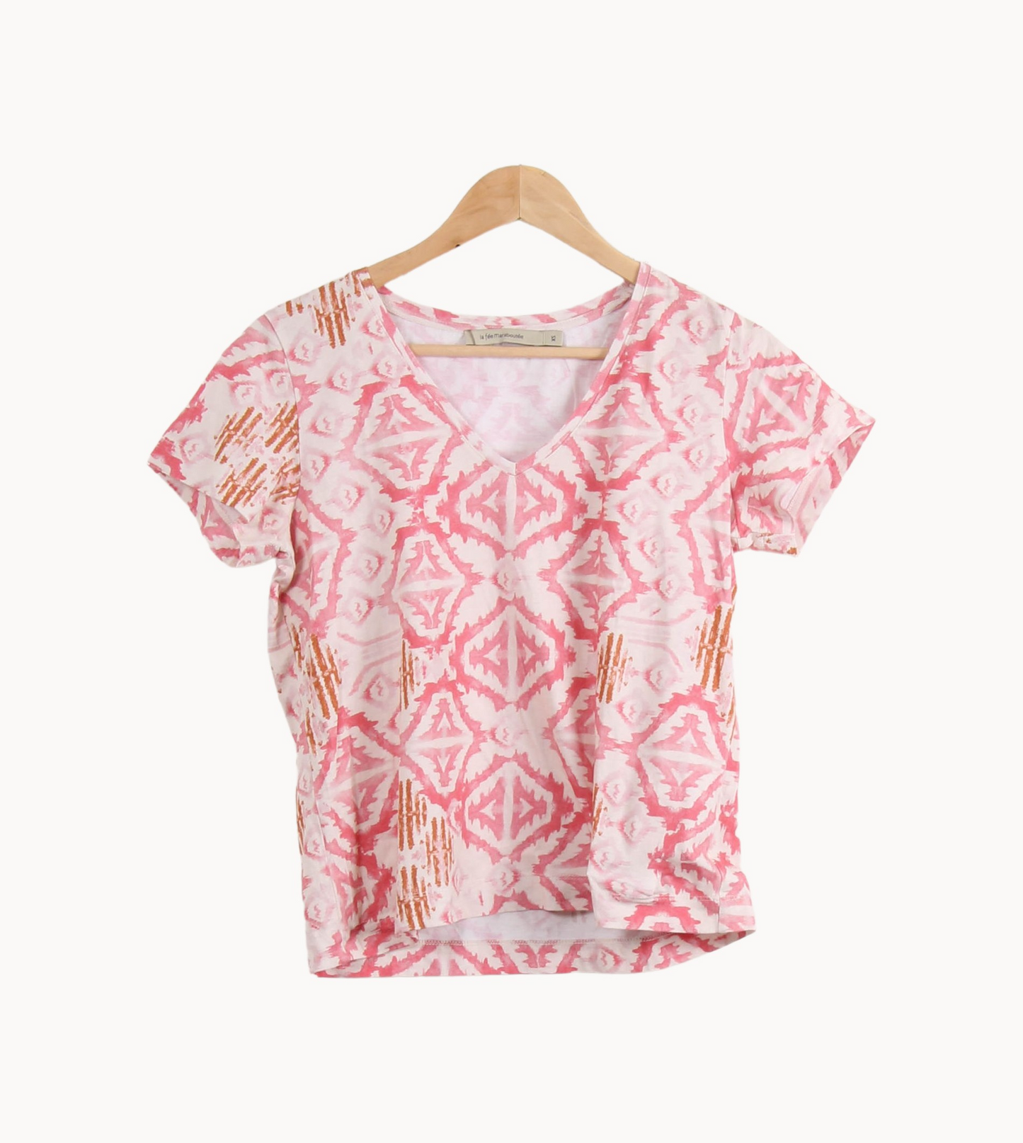 Tee-shirt Rose et Orange - Taille XS/34
