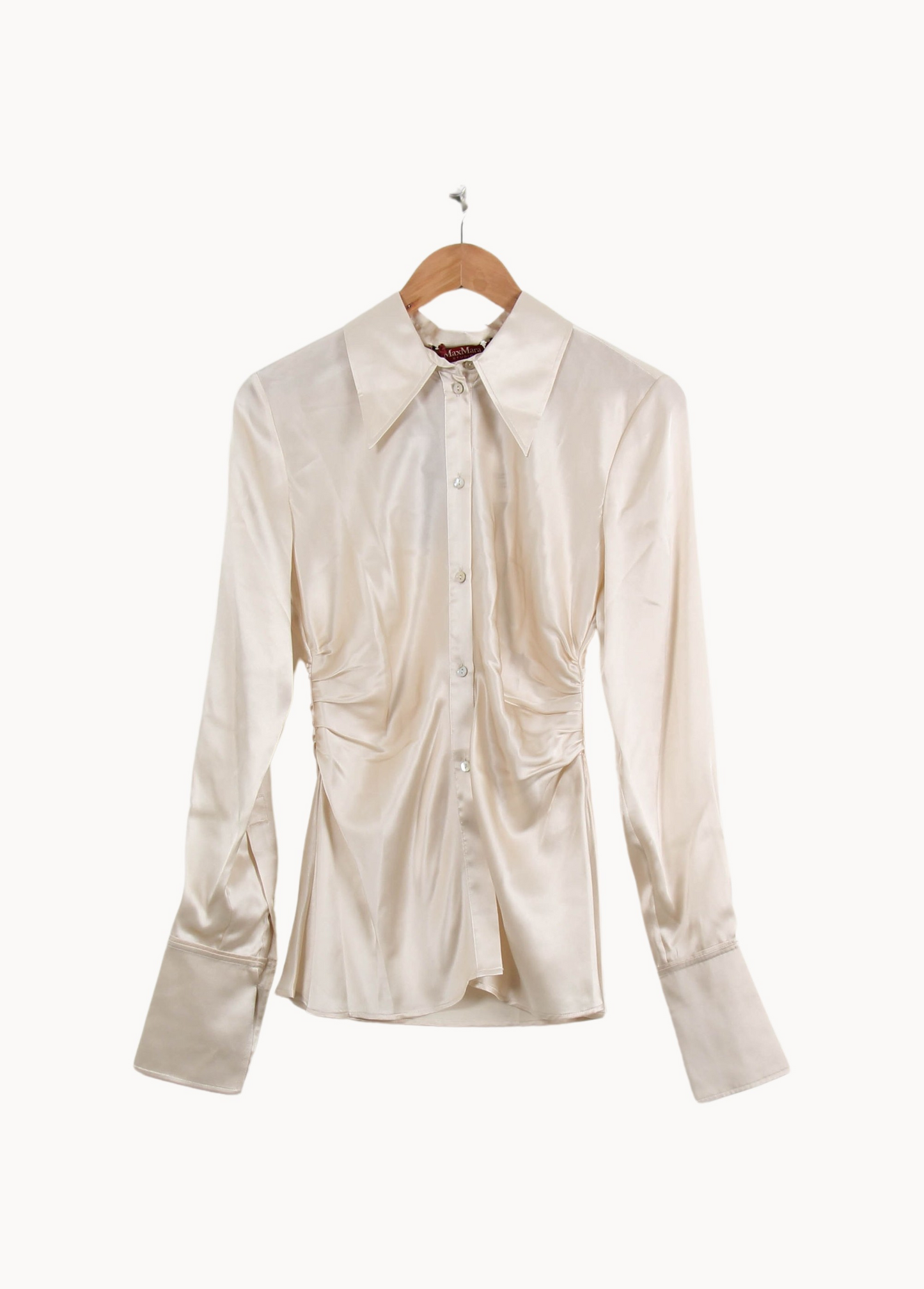 Chemise Satinée Beige - Taille M/38
