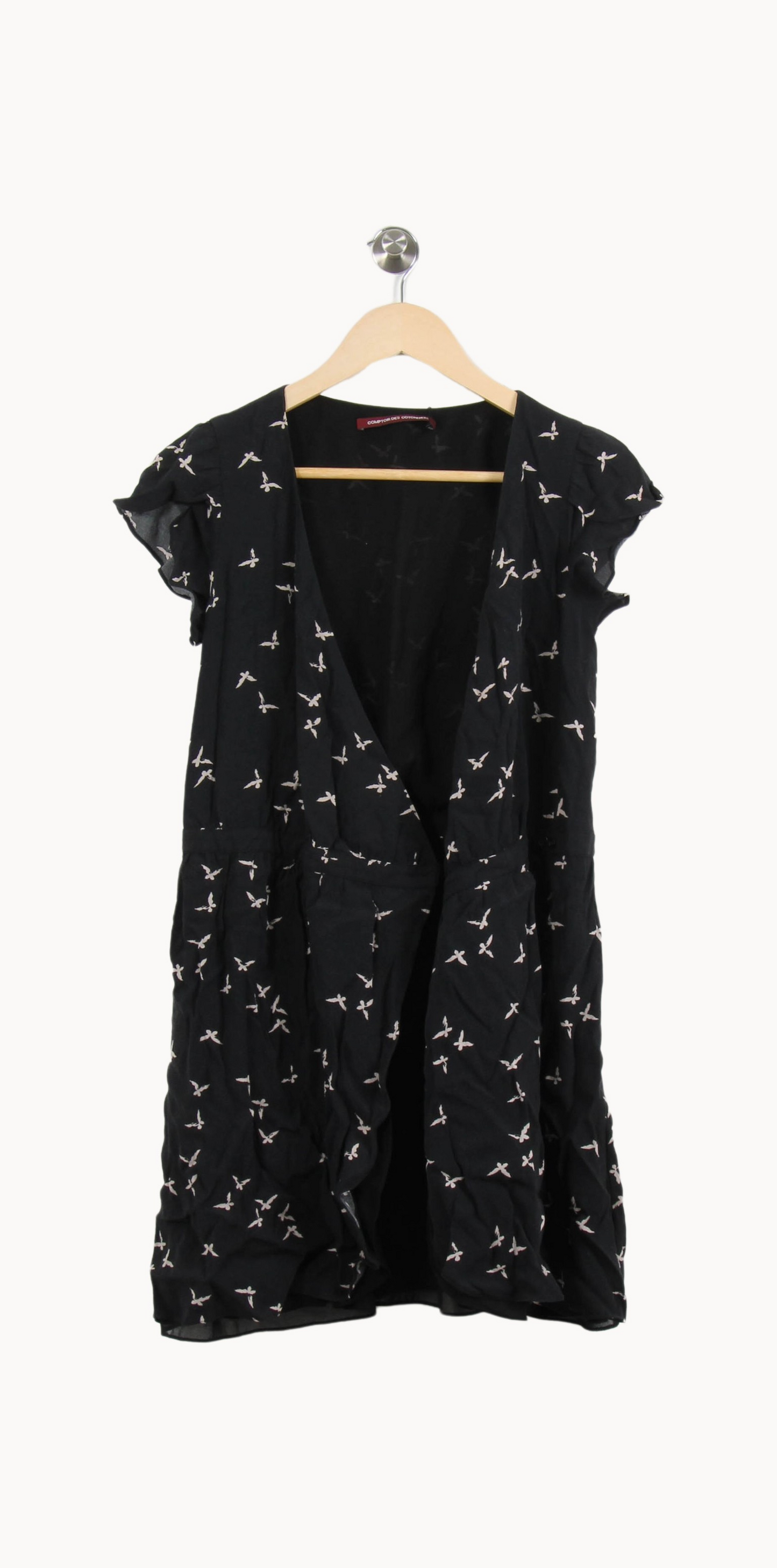 Robe noire à motifs - Taille XS/34