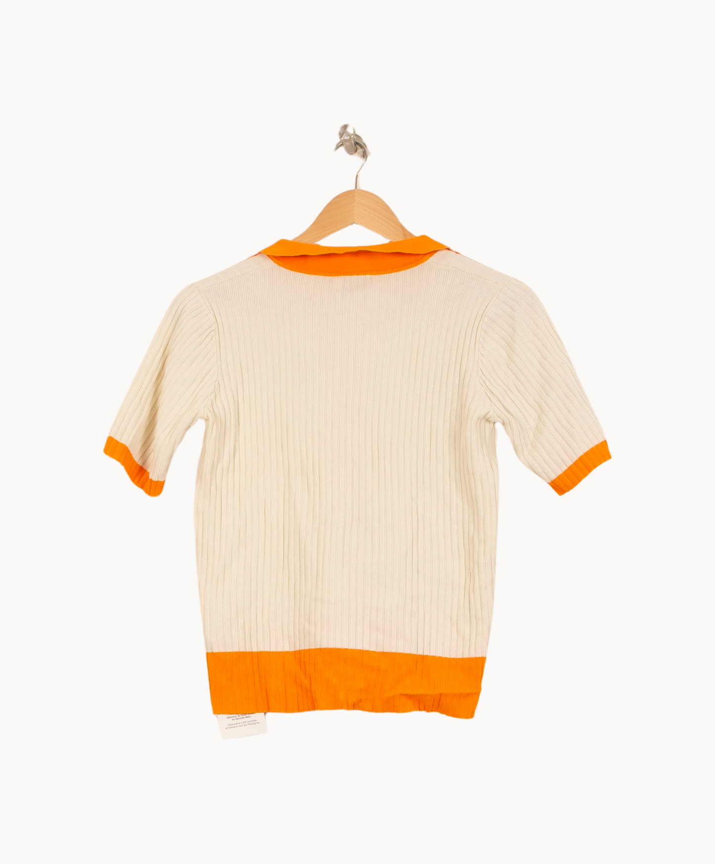 Polo Blanc et Orange - Taille S/36