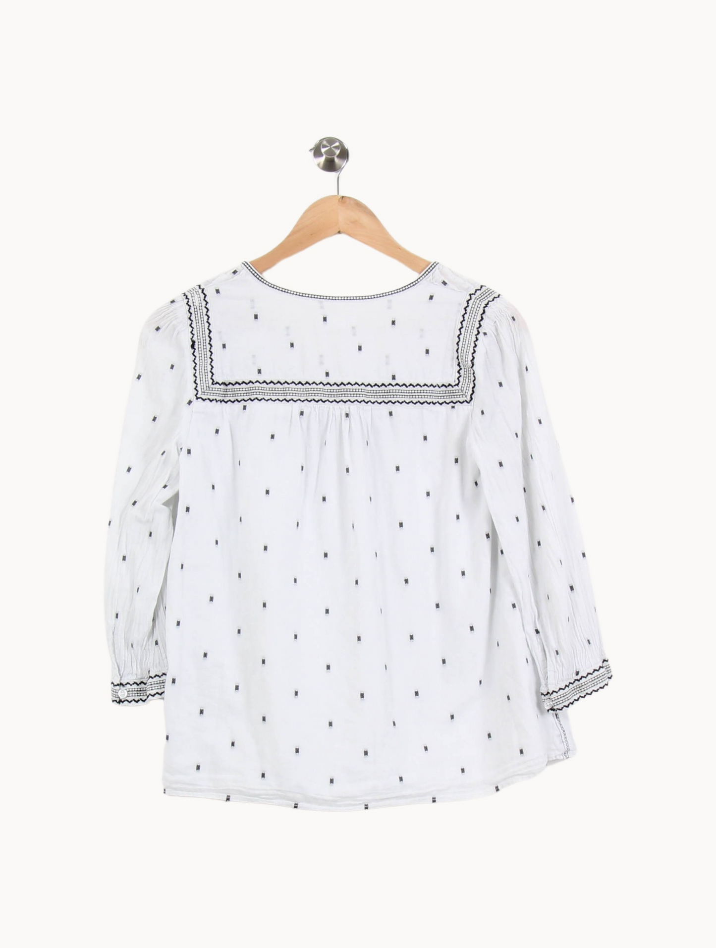 Blouse Blanche et Noire - Taille M/38