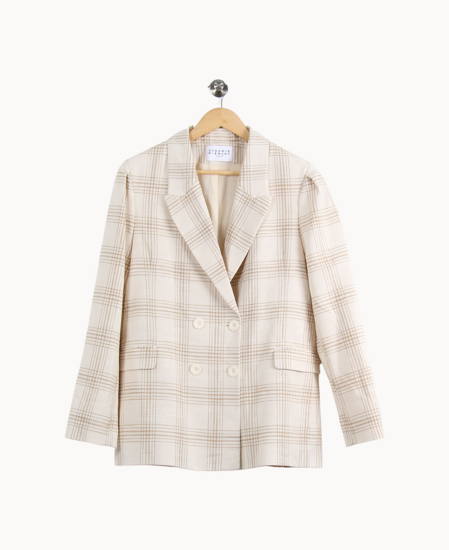 Veste Beige à Carreaux - Taille XL/42