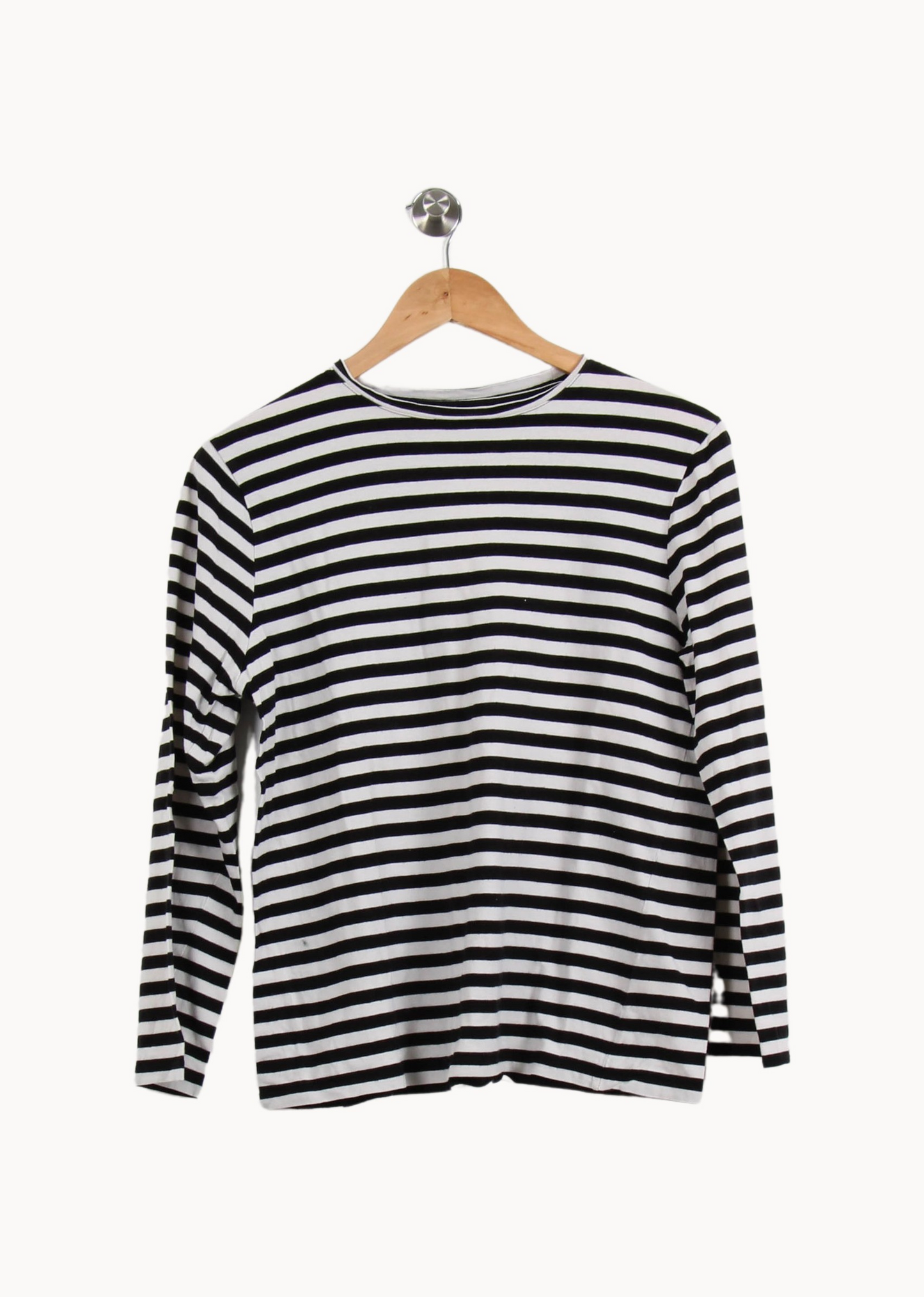 Marinière Noire et Blanche - Taille L/40