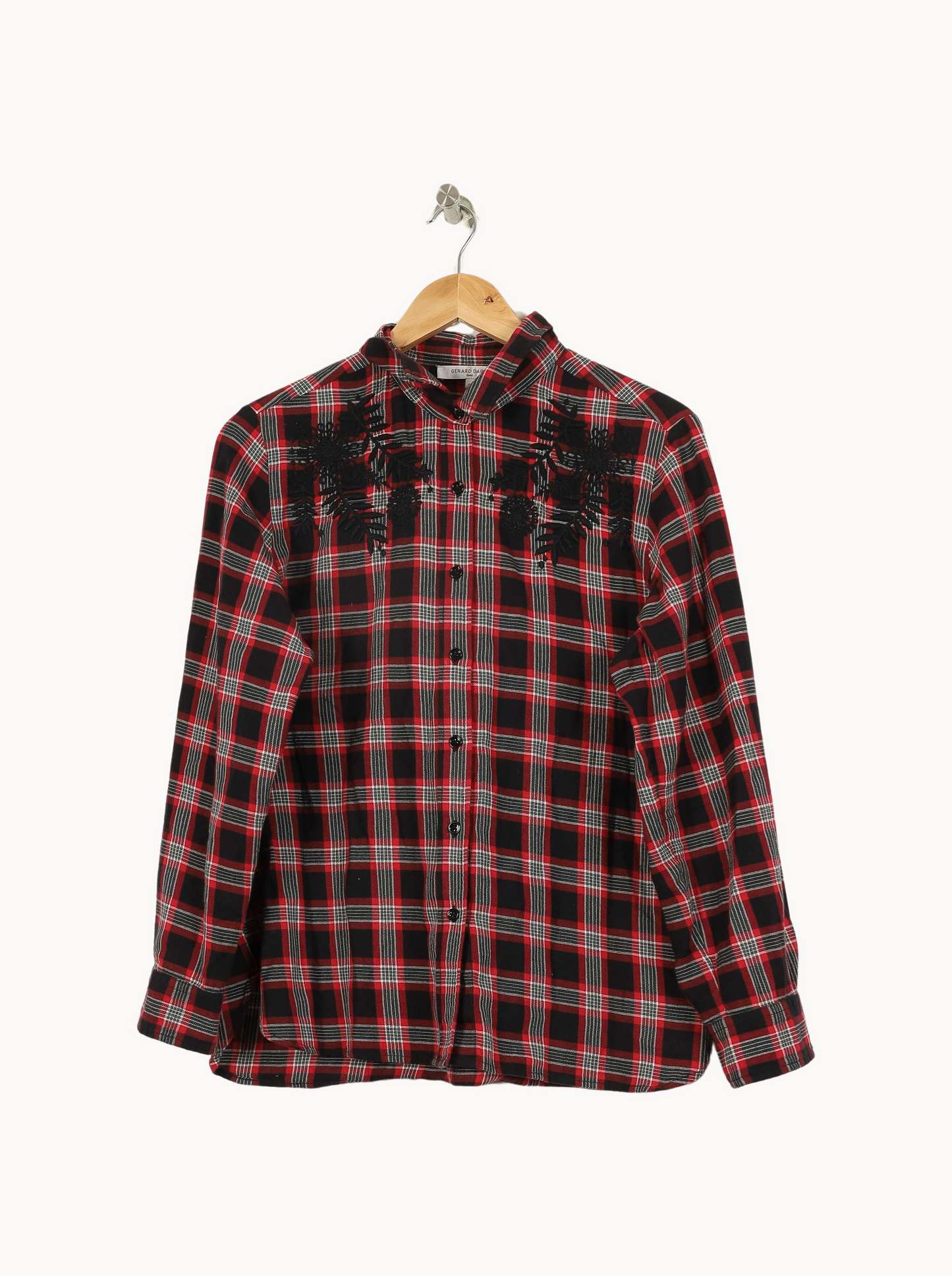 Chemise à Carreaux Rouge et Noir - Taille L/40