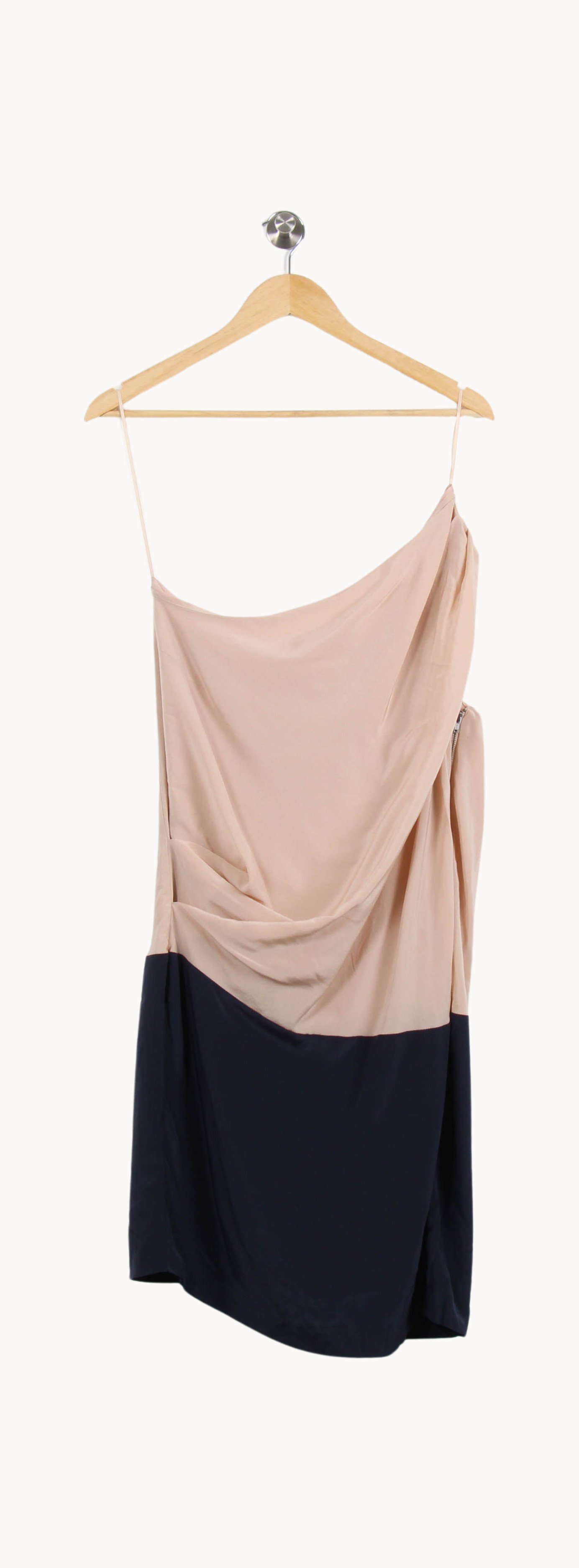 Robe Asymétrique Beige et Noir - Taille S/36