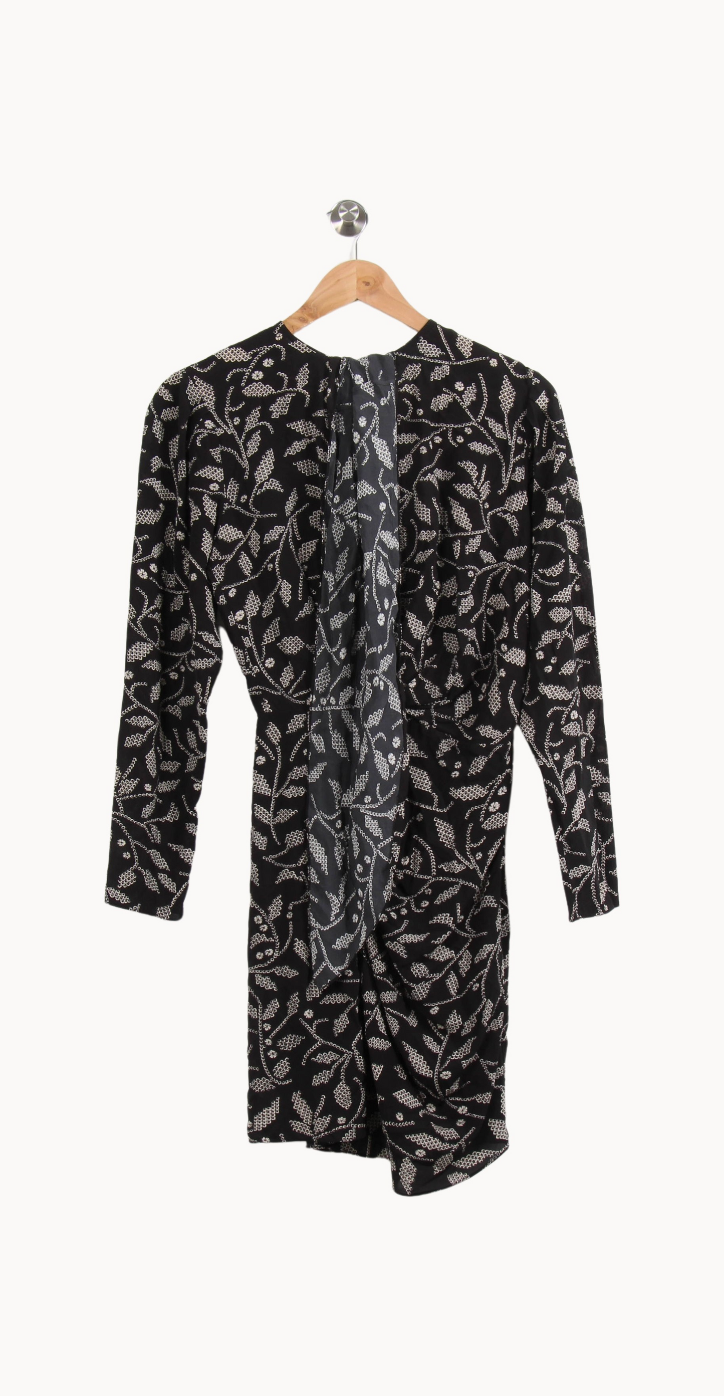 Robe noire à motifs - Taille XS/34