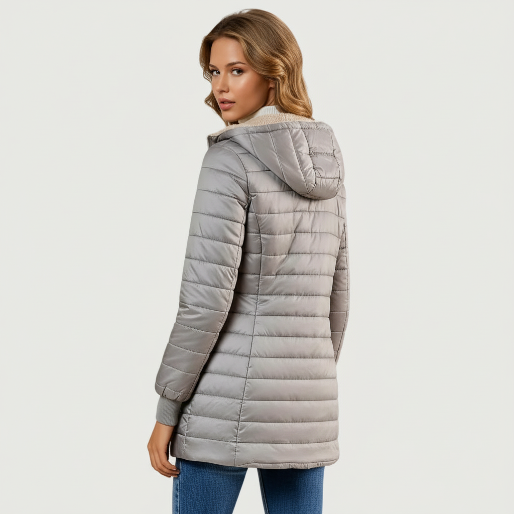 Camélia | Manteau d'Hiver Doublé et Sherpa