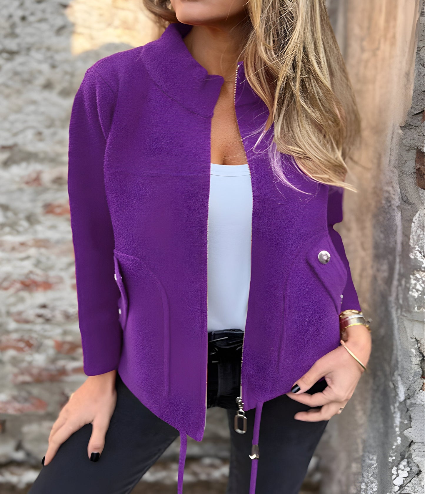 Amalyne™ | Veste Élégante pour Femme à Taille Ajustable