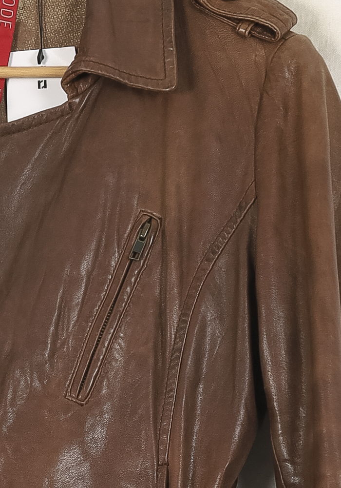 Veste En Cuir Marron - Taille L/40