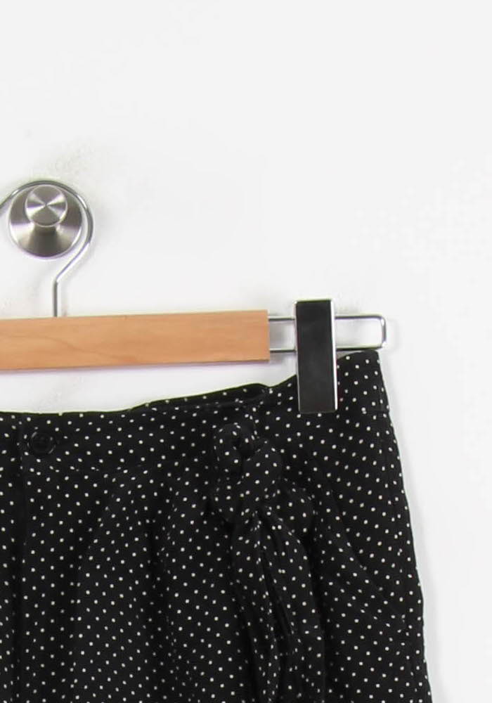 Short Noir à Pois Blancs - Taille S/36